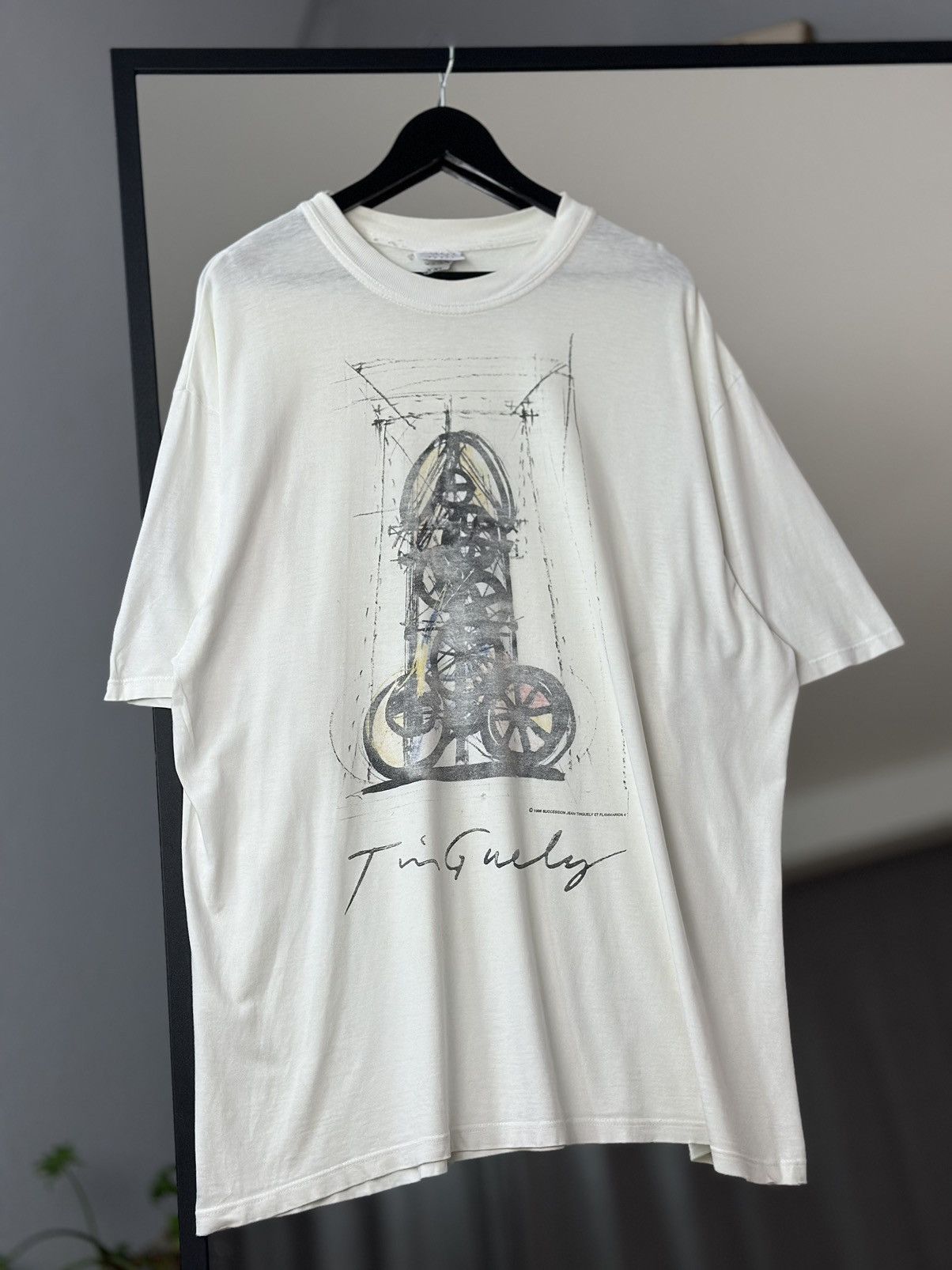 Band Tees VTG Vintage 1996 SUCCESSION JEAN TINGUELY ET FLAMMARION 4 Size US XXL / EU 58 / 5 - 1 Thumbnail