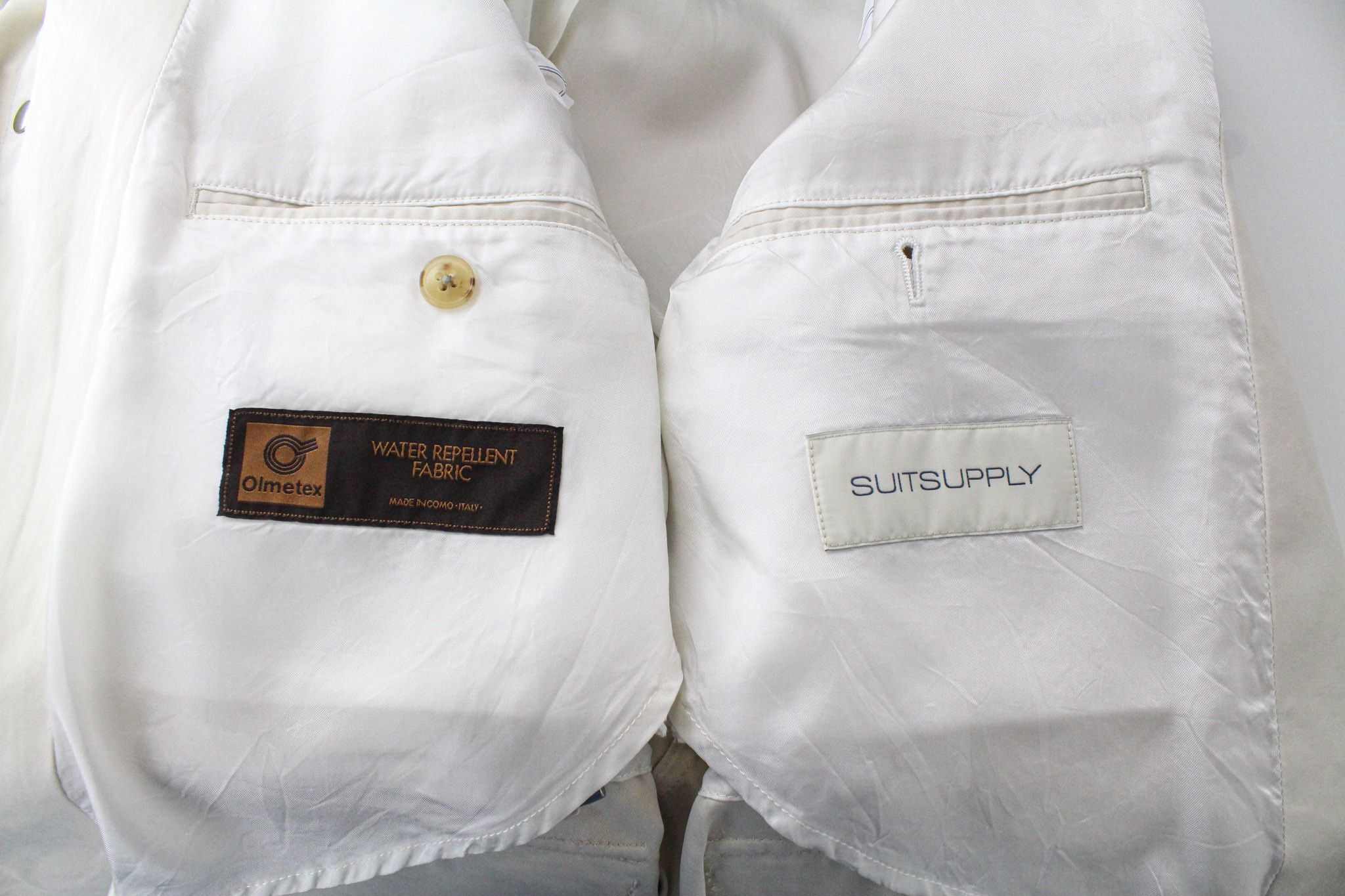 Suitsupply PIEMONTE UK34R Beige Slim Water-Repellent Hooded 72229 Size US XS / EU 42 / 0 - 5 Thumbnail