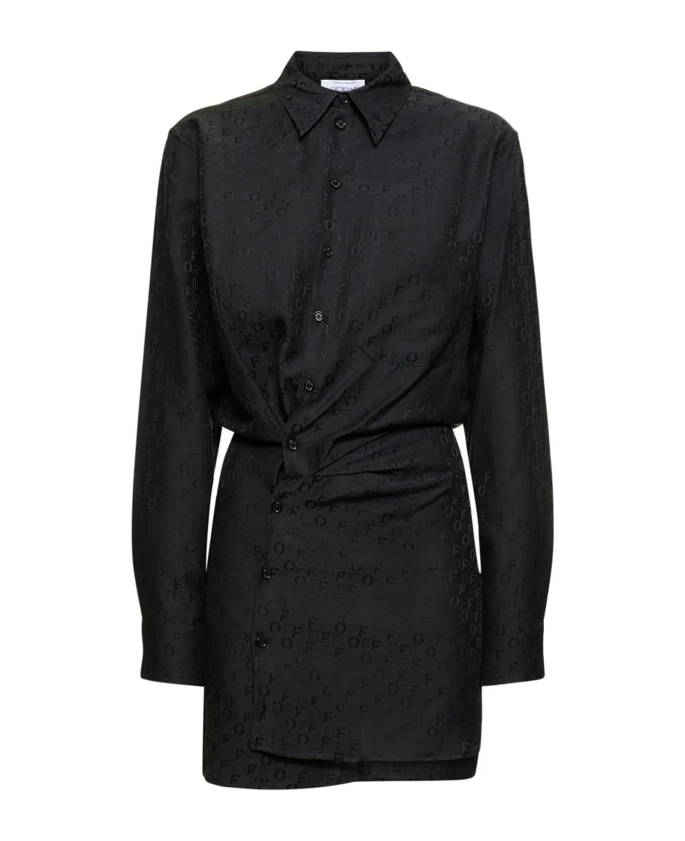 Off-White o1y1225 Mini Dress in Black Size XS / US 0-2 / IT 36-38 - 1 Thumbnail