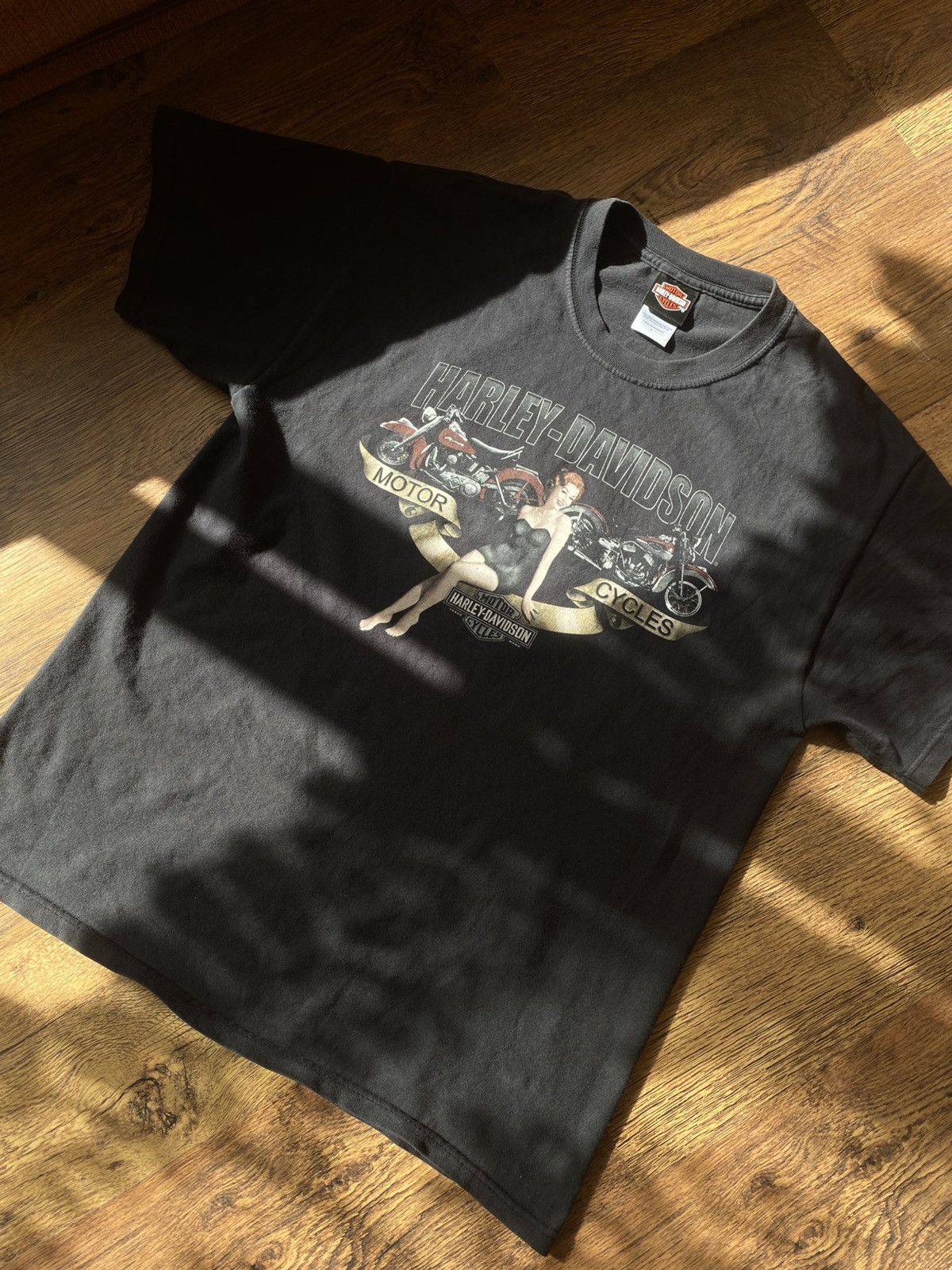 Harley Davidson × Vintage Harley Davidson T-shirt Vintage Streetwear Merch made in USA Size US L / EU 52-54 / 3 - 1 Thumbnail