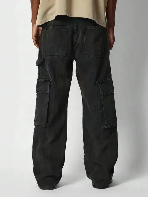 Jean High street design spider web denim straight trousers Size US 30 / EU 46 - 6 Thumbnail