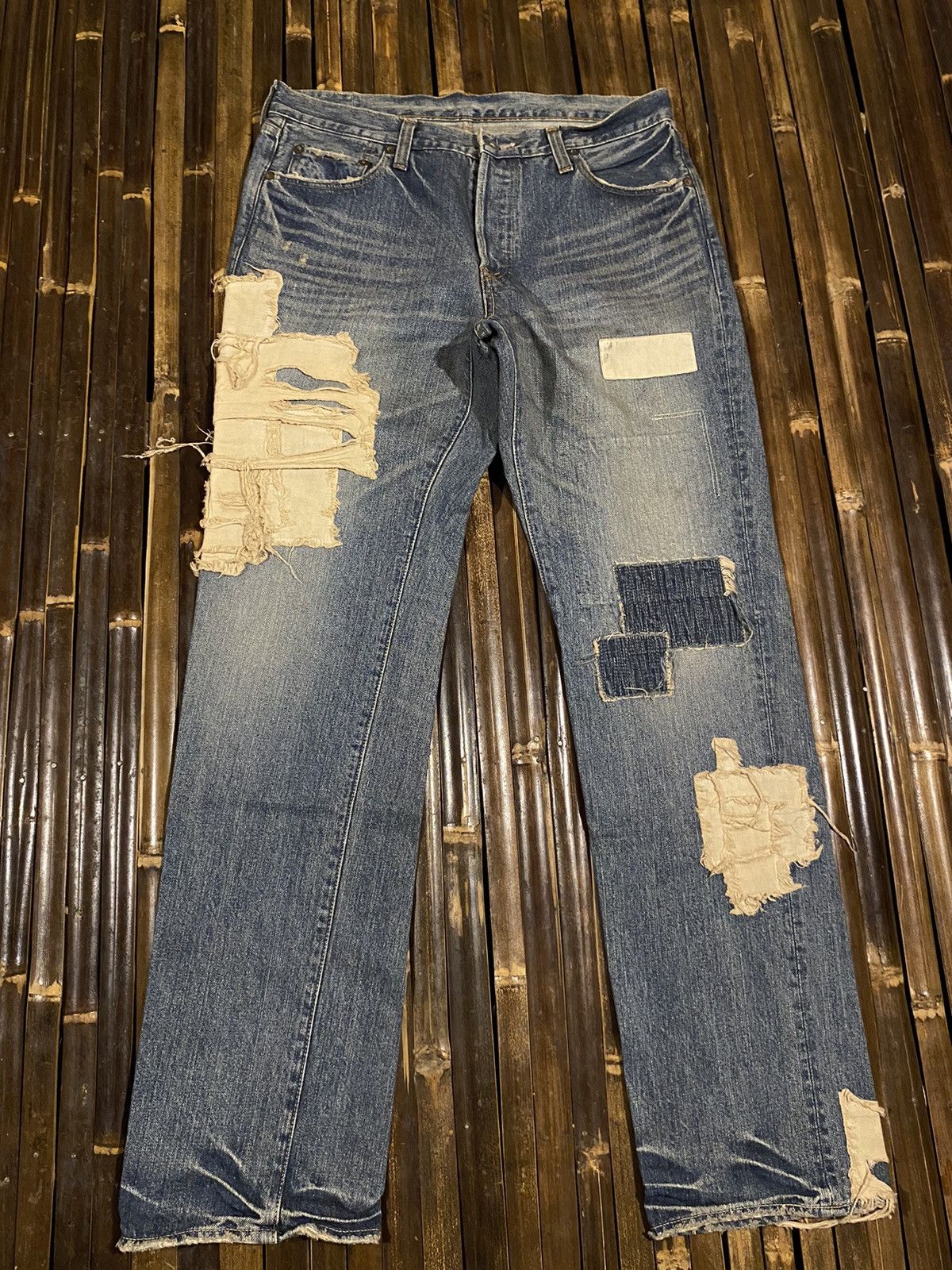 image of Beauty Beast x Distressed Denim Vintage Distressed John Bull Denim Jean, Men's (Size 34)