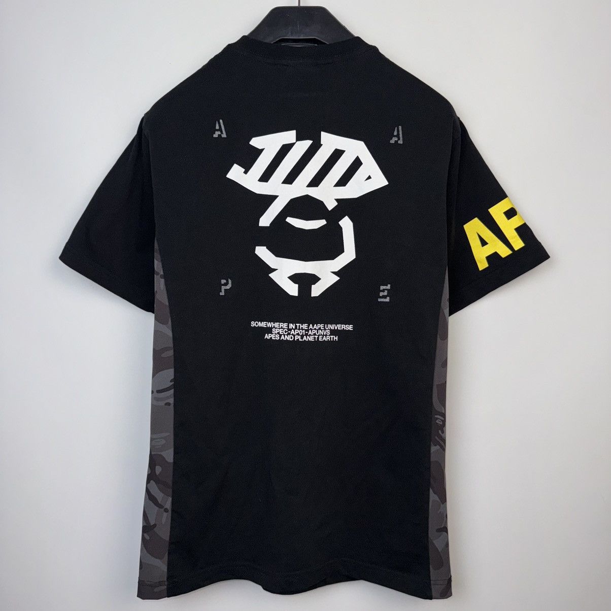 Aape Aape By a Bathing Ape Black T-Shirt Big Logo Tee Crew Neck Size US L / EU 52-54 / 3 - 2 Thumbnail