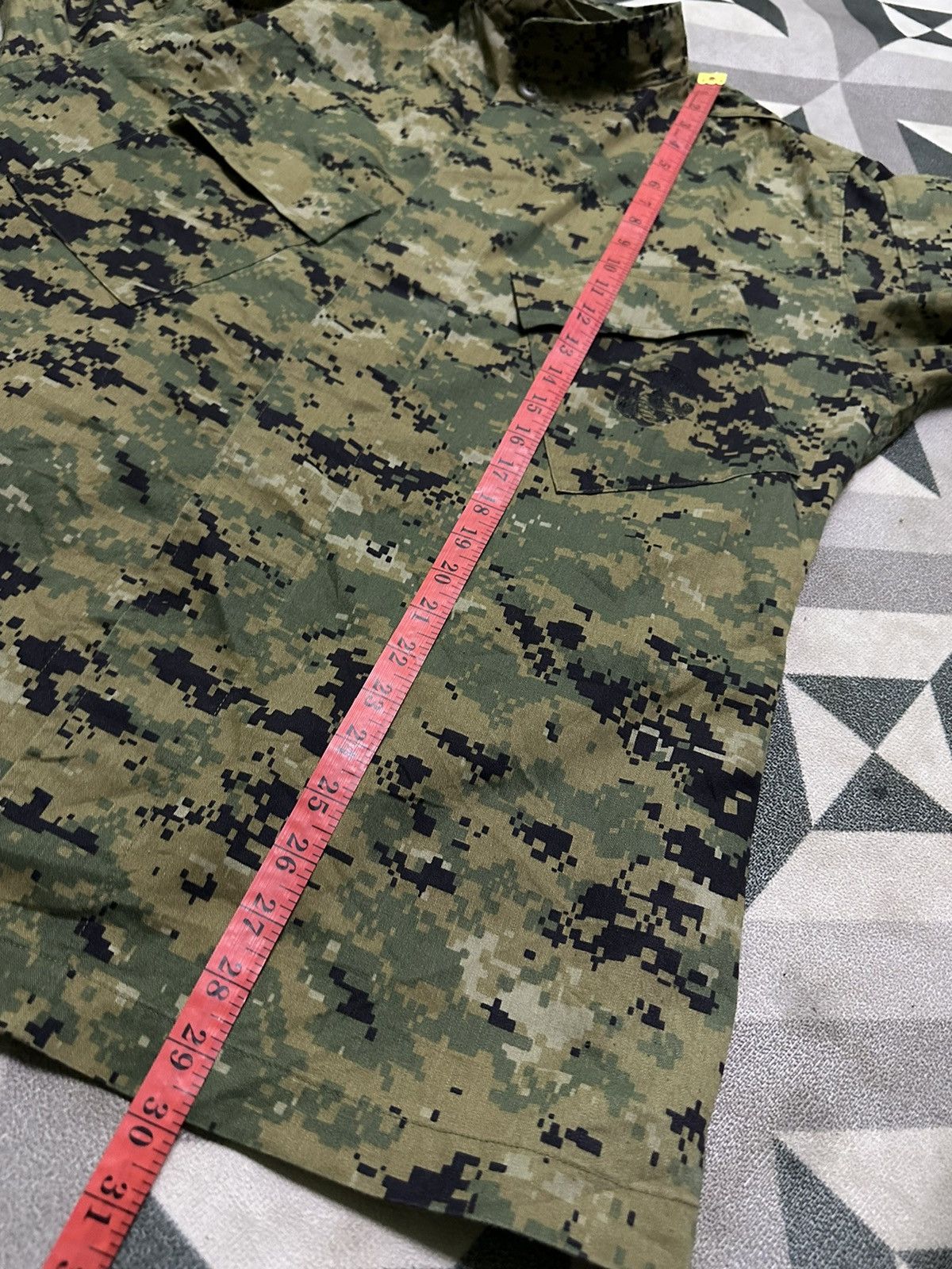 Vintage Vintage USMC woodland camo slang pocket button shirts jacket Size US M / EU 48-50 / 2 - 15 Thumbnail