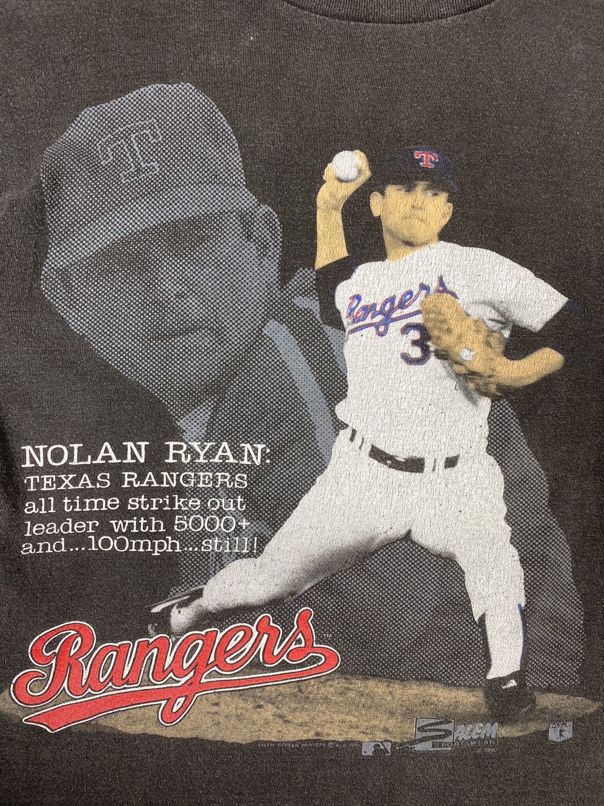 MLB × Vintage Vintage 90s Nolan Ryan Texas Rangers MLB Rare Tee Size US L / EU 52-54 / 3 - 6 Thumbnail