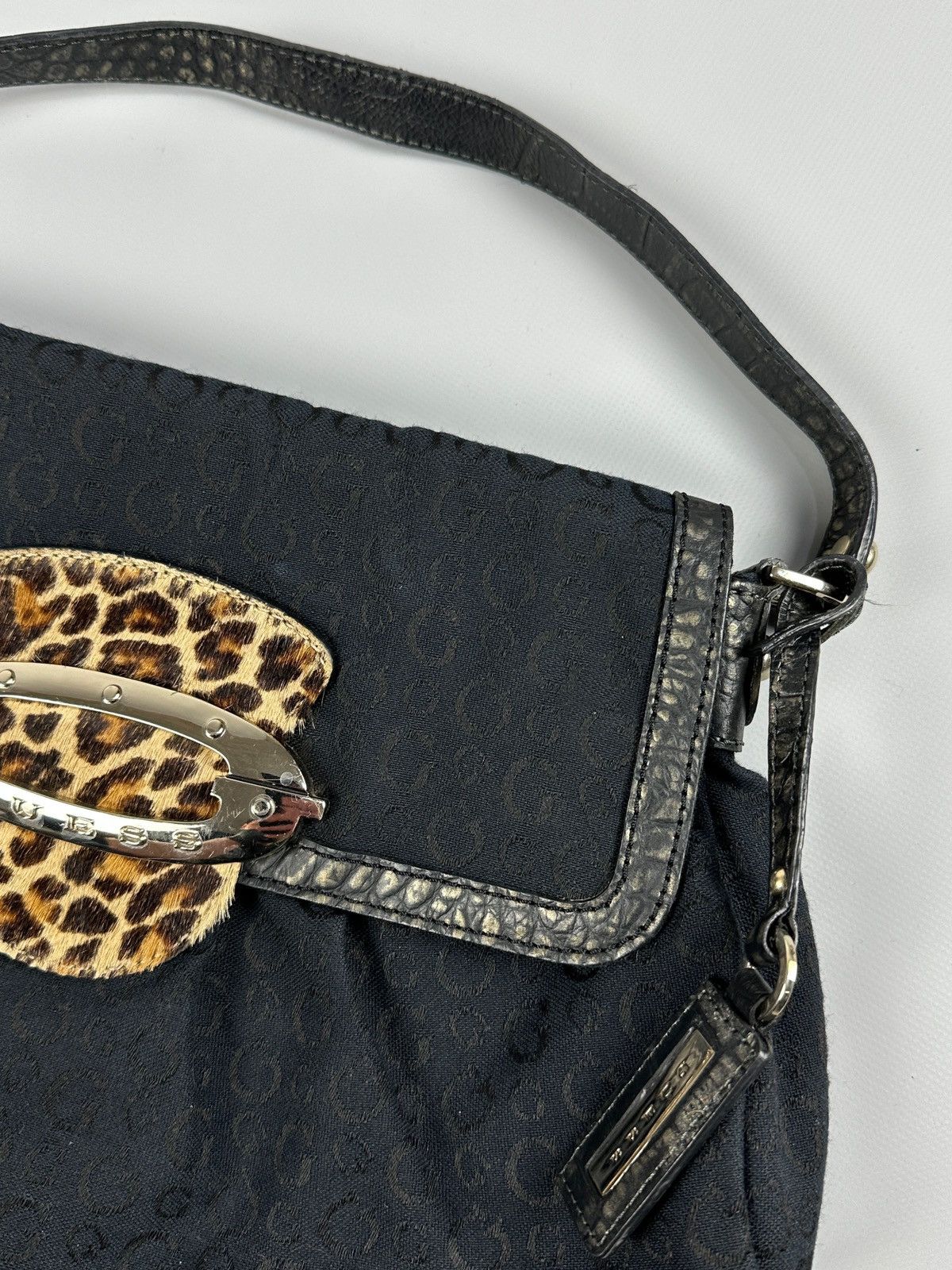 Guess Vintage Guess Y2K Monogram Leopard Print Shoulder Hobo Bag Size ONE SIZE - 5 Thumbnail
