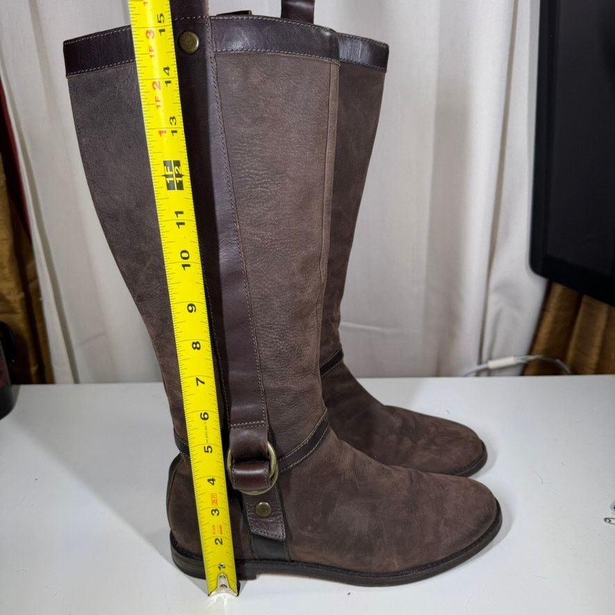 Cole Haan Cole Haan Brown Nubuck Leather Riding Boots Womens Sz 7.5 B Size US 7.5 / IT 37.5 - 12 Thumbnail