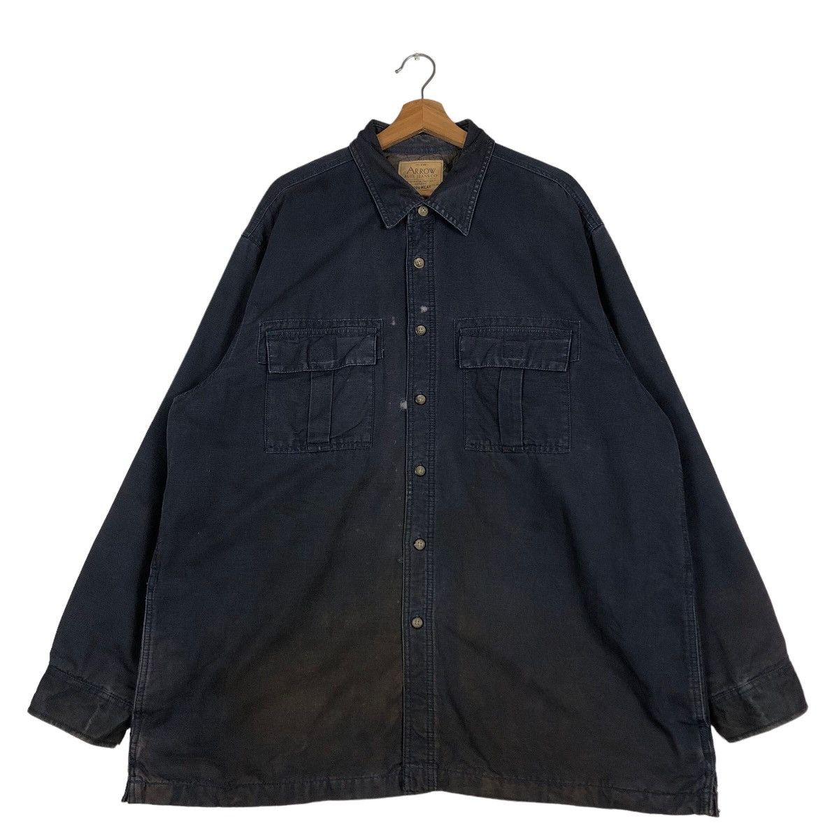 Japanese Brand 🔥Vintage Worker Sun Faded Design Arrow Cargo Pocket Japan Size US XL / EU 56 / 4 - 1 Thumbnail
