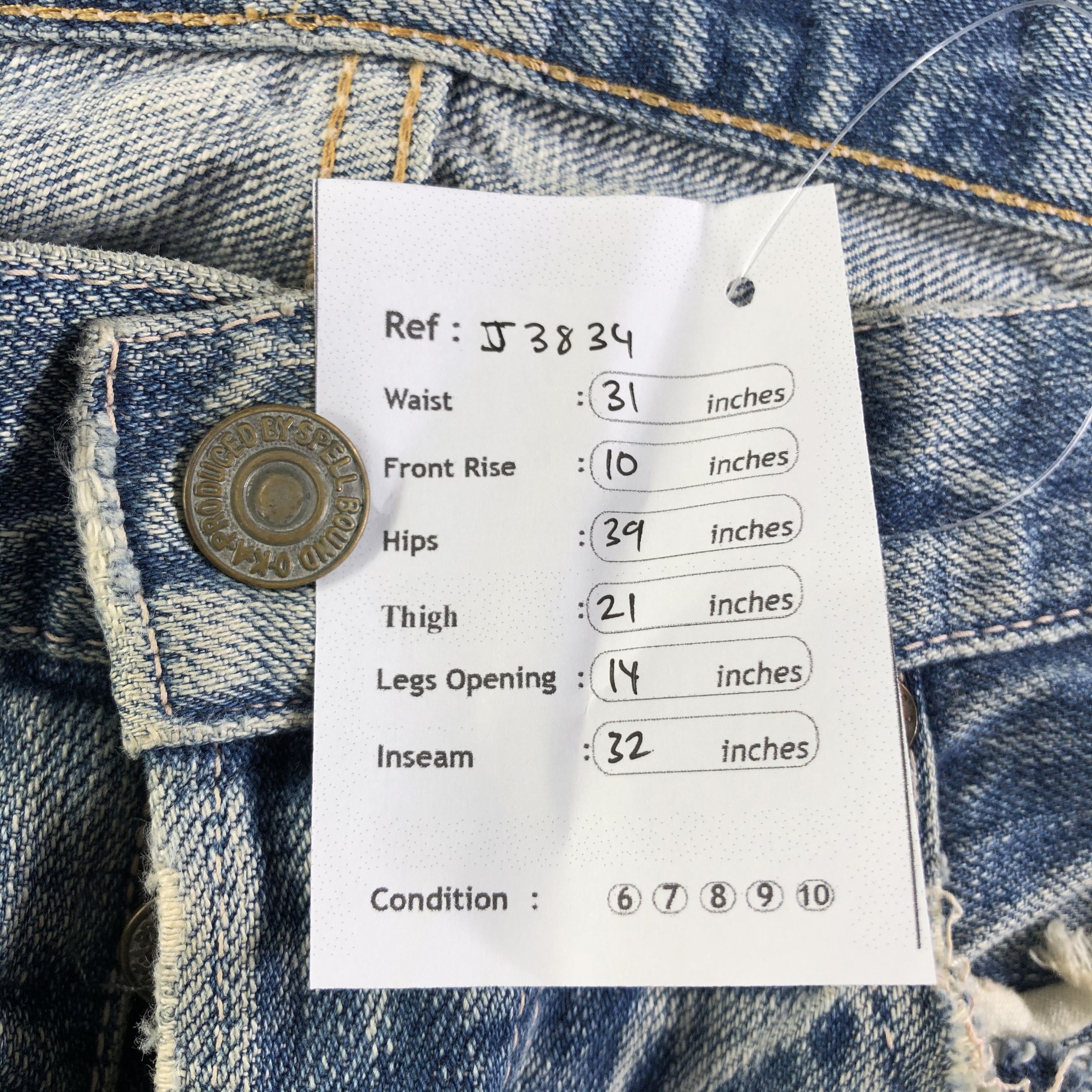 Japanese Brand Vintage Domingo Japan Jeans-J3834 Size US 31 - 10 Thumbnail