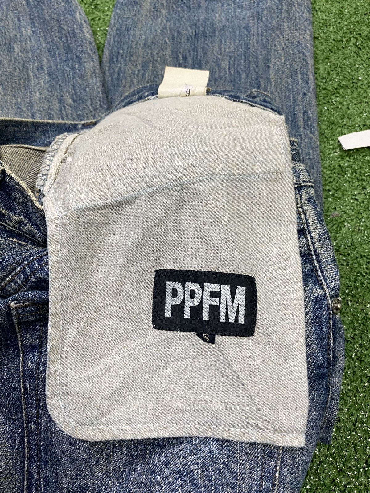 PPFM 💥jp Japanese brand X PPFM dragon distressed style jeans Size US 31 - 12 Thumbnail