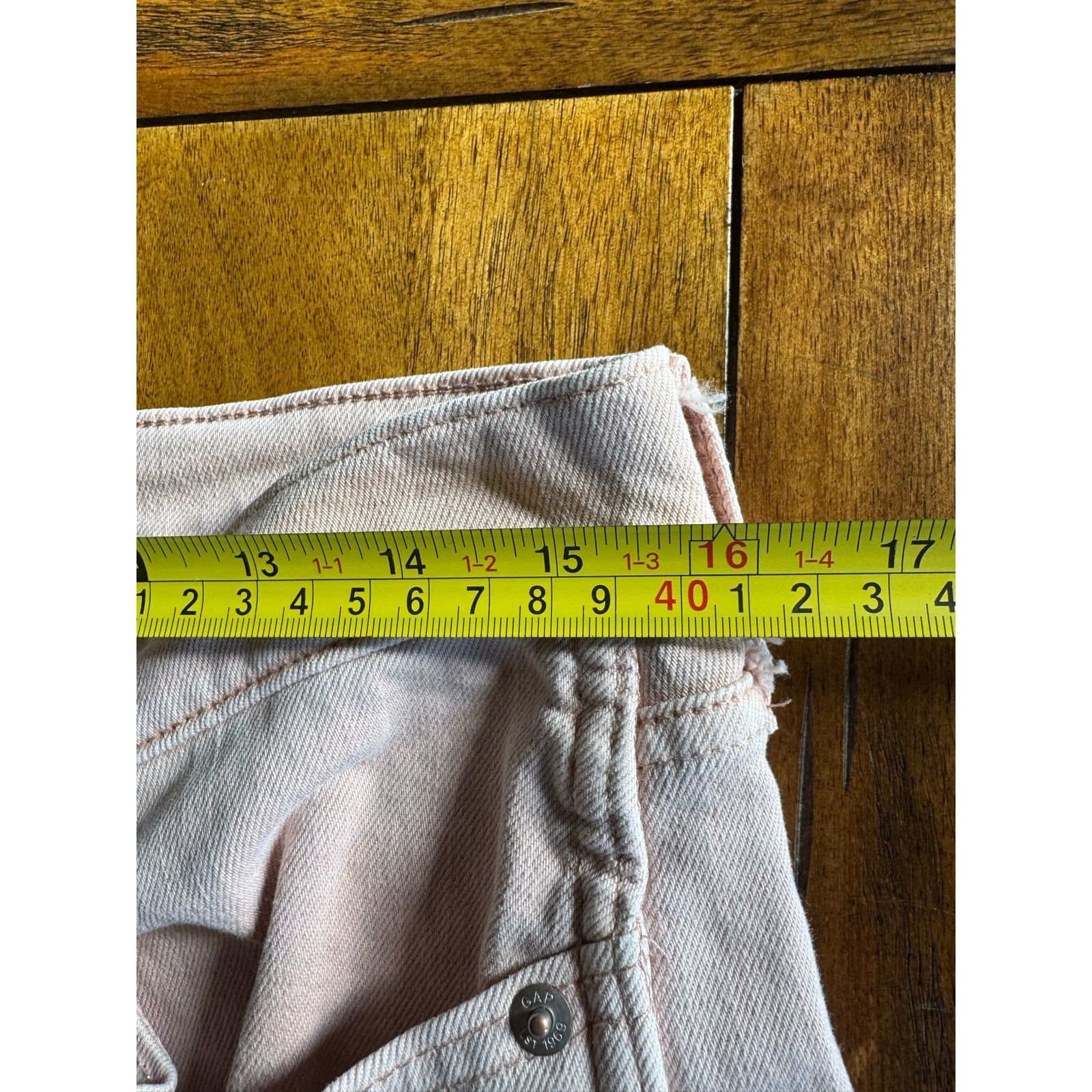 Gap GAP High Rise Vintage Slim Jeans Soft Pink 10/30R Size 32" / US 10 / IT 46 - 6 Thumbnail