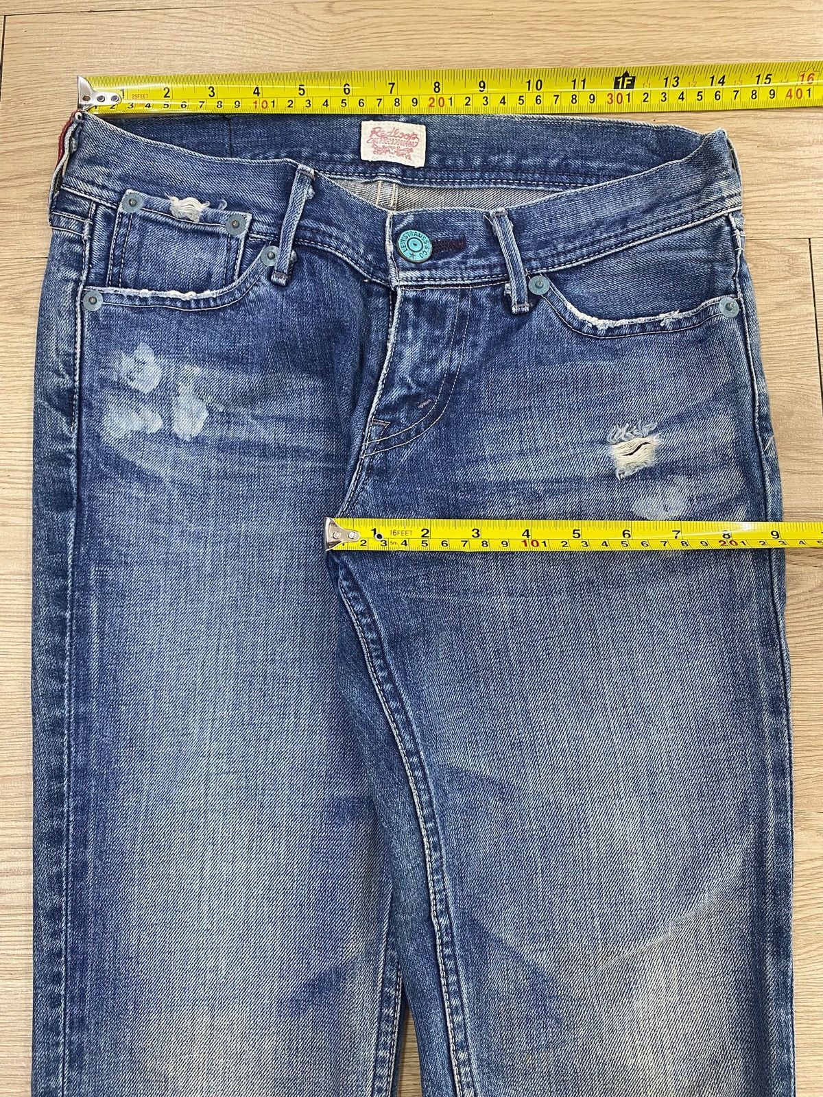 Levi's Levi’s Faded Wash Style Straight Cut Jeans Size US 28 / EU 44 - 5 Thumbnail