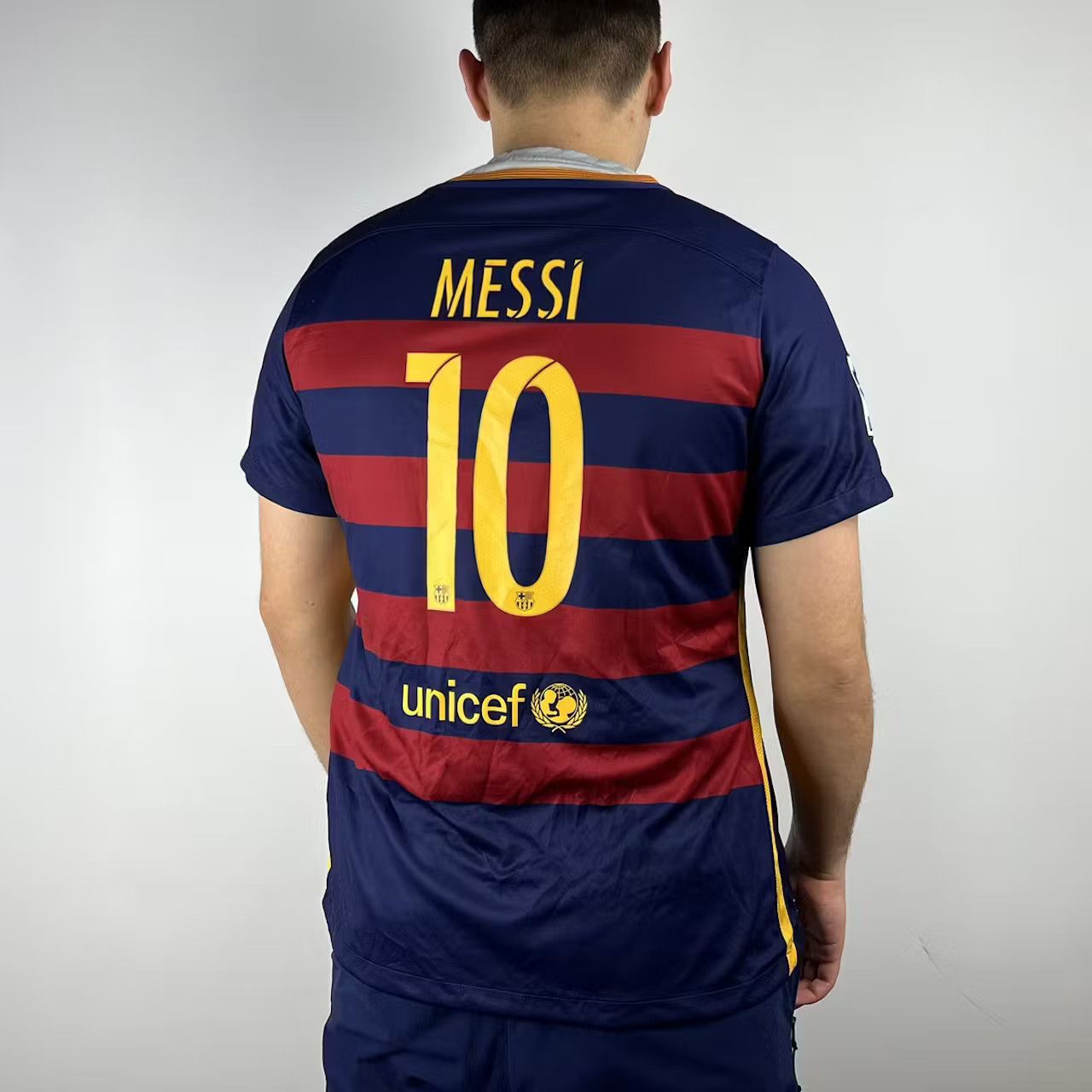 Nike Nike Messi Barcelona 2015 2016 FINAL champion Soccer Jersey Size US L / EU 52-54 / 3 - 2 Thumbnail