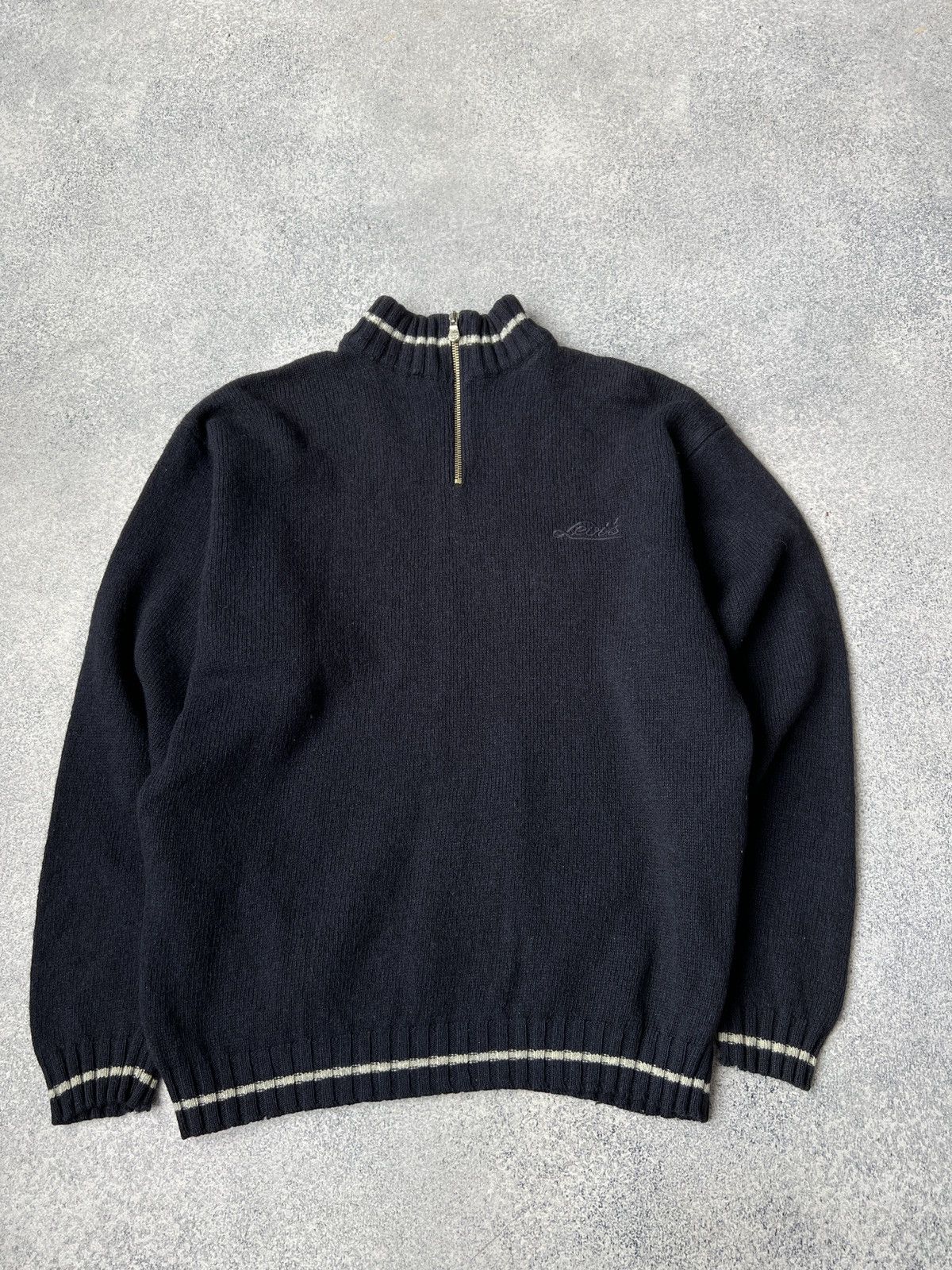 Levi's × Vintage Vintage Wool Levi’s 1/4 zip sweatshirt Size US L / EU 52-54 / 3 - 5 Thumbnail