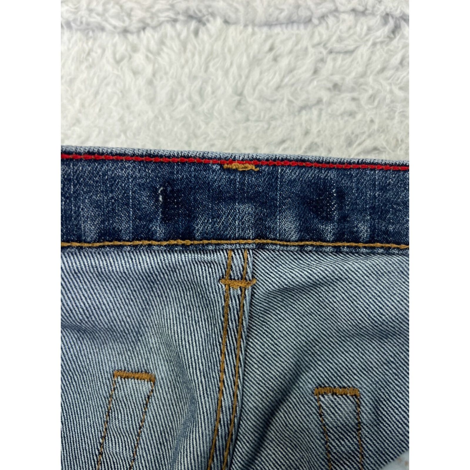 Tommy Hilfiger VINTAGE Tommy Hilfiger Jeans Womens 26 Blue Denim Straight Leg Low Rise 5-Pocket 90s Classic Size 26" / US 2 / IT 38 - 3 Thumbnail