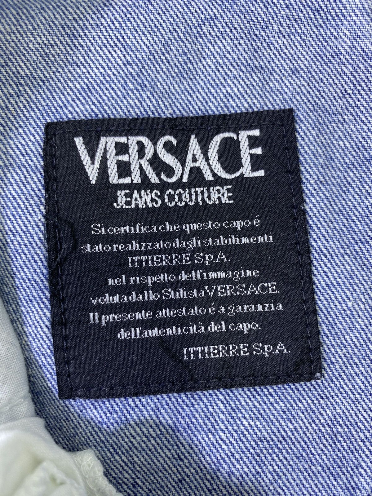 Jean × Versace Versace Distressed Blue Wash Jeans - J957 Size US 27 - 9 Thumbnail