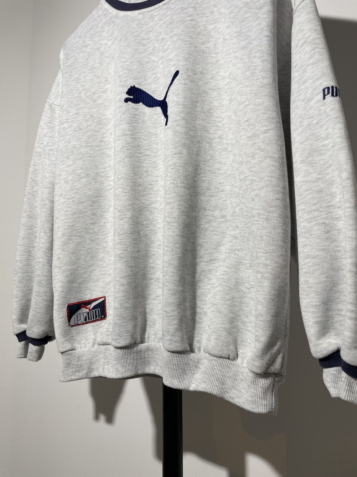 Puma × Vintage Vintage 90s Puma Big Embroidered Logo Baggy Y2K Sweatshirt Size US XS / EU 42 / 0 - 3 Thumbnail