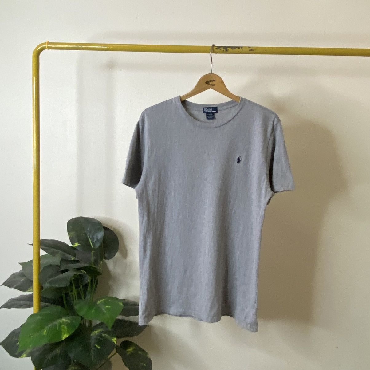 Polo Ralph Lauren Vintage Polo By Ralph Lauren Small Pony Essential Grey Tee Size US M / EU 48-50 / 2 - 1 Thumbnail