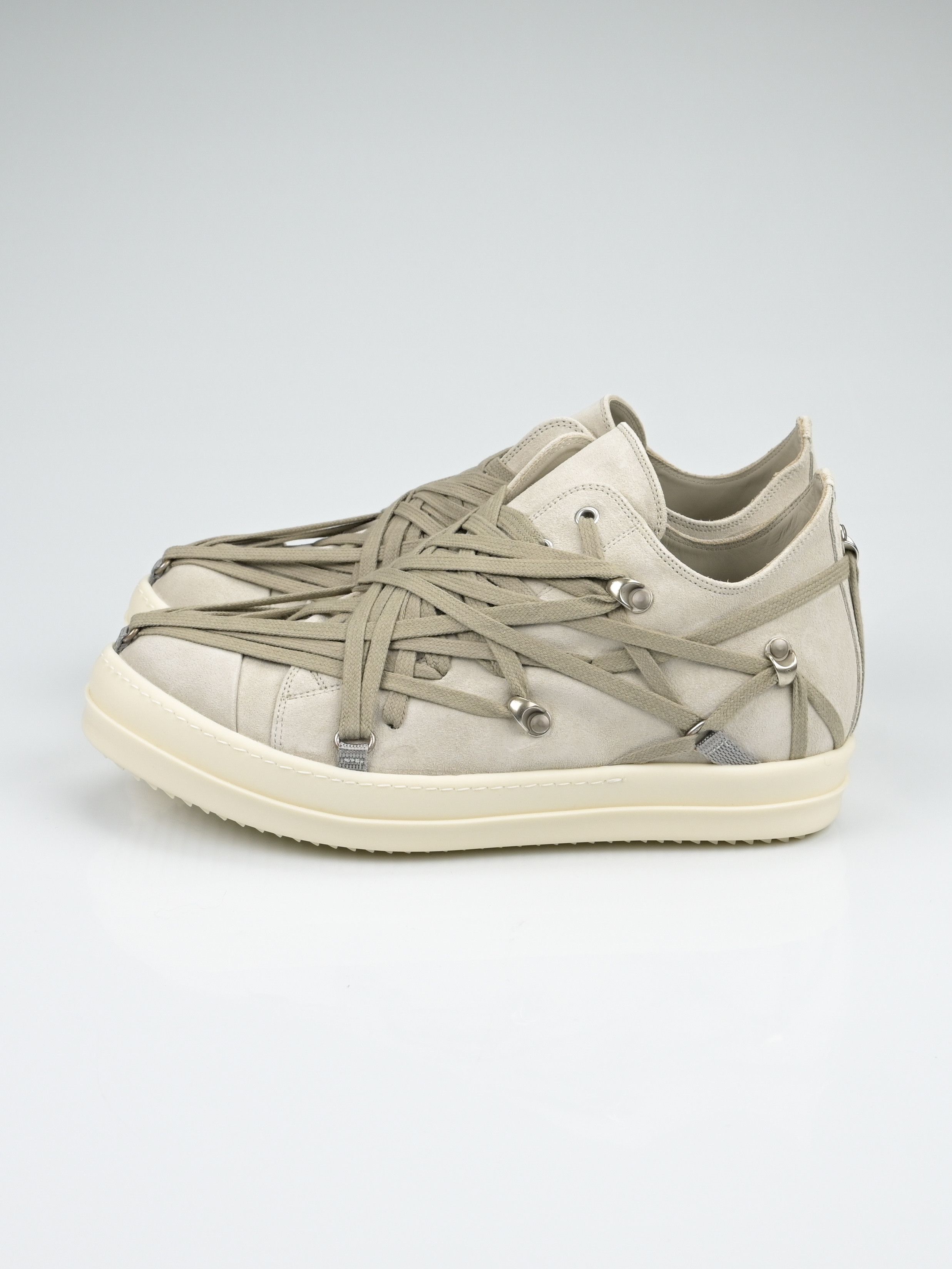 Rick Owens Megalace Suede Low Top Ramones Size US 10 / EU 43 - 4 Thumbnail