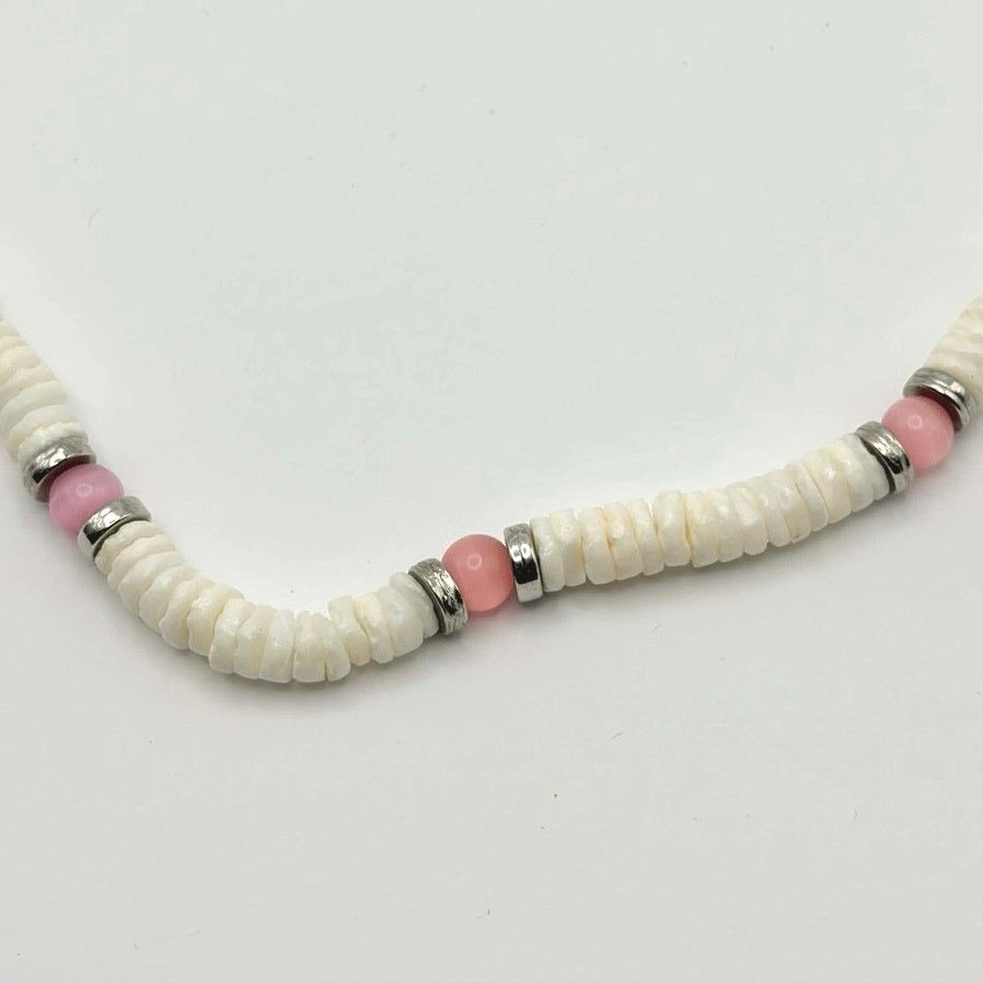 Other White & Pink Puka Shell Necklace Size ONE SIZE - 2 Thumbnail