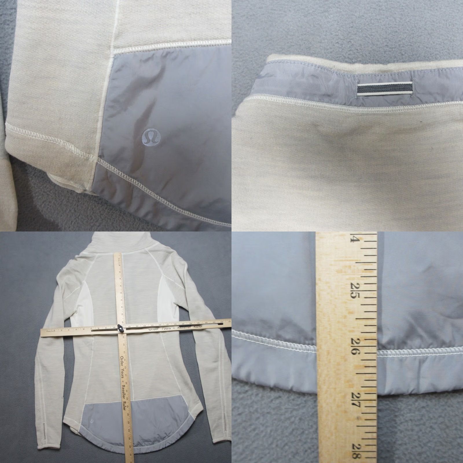 Lululemon Lululemon Sweatshirt Womens Beige 6 Pitter Patter Merino Wool Pullover Running Top Casual Activewear Womens Beige 6 Size M / US 6-8 / IT 42-44 - 8 Thumbnail
