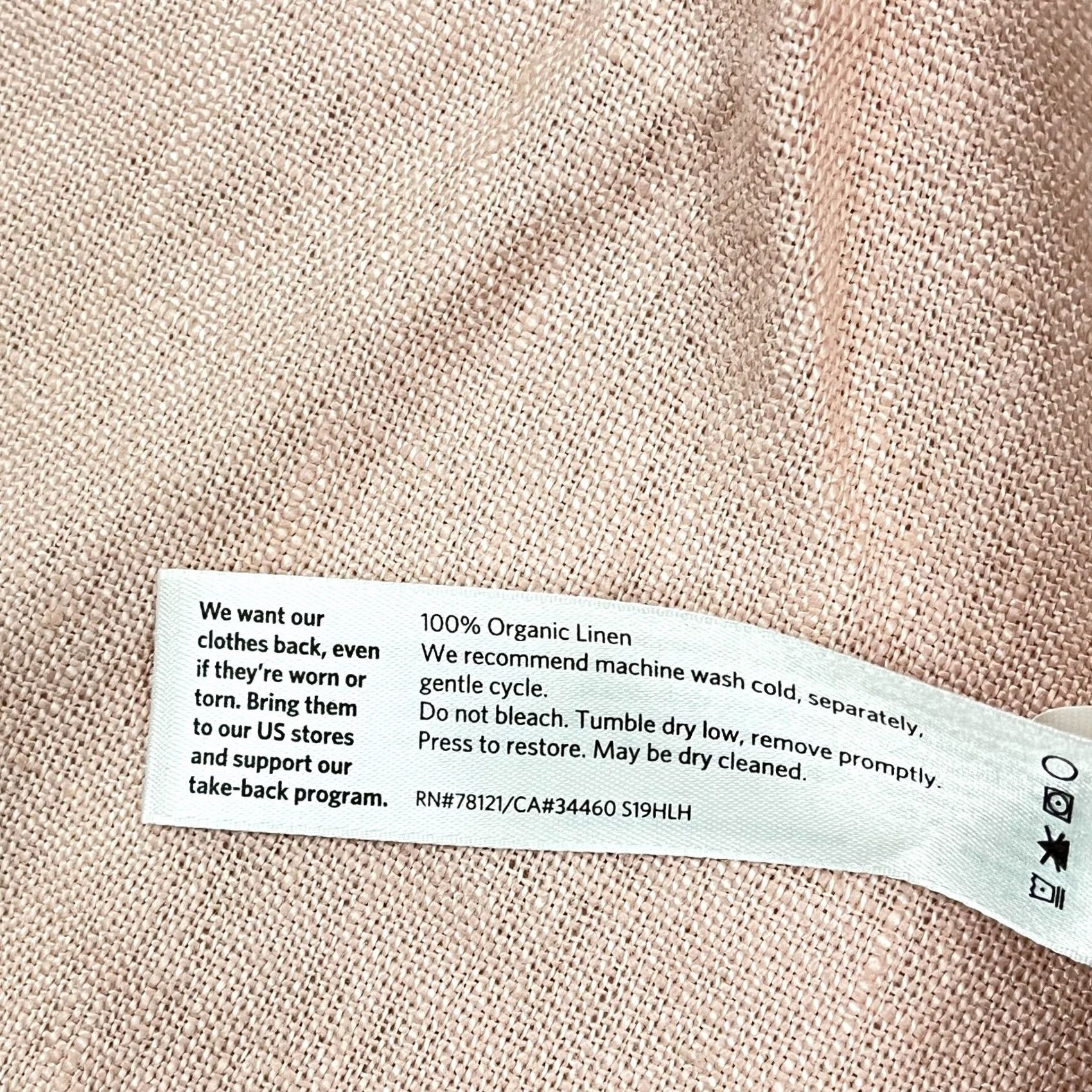 Eileen Fisher Eileen Fisher Jacket Womens 2X Pink Organic Linen Open Front Lagenlook Coastal Jacket Size XXL / US 16-18 / IT 52-54 - 3 Thumbnail