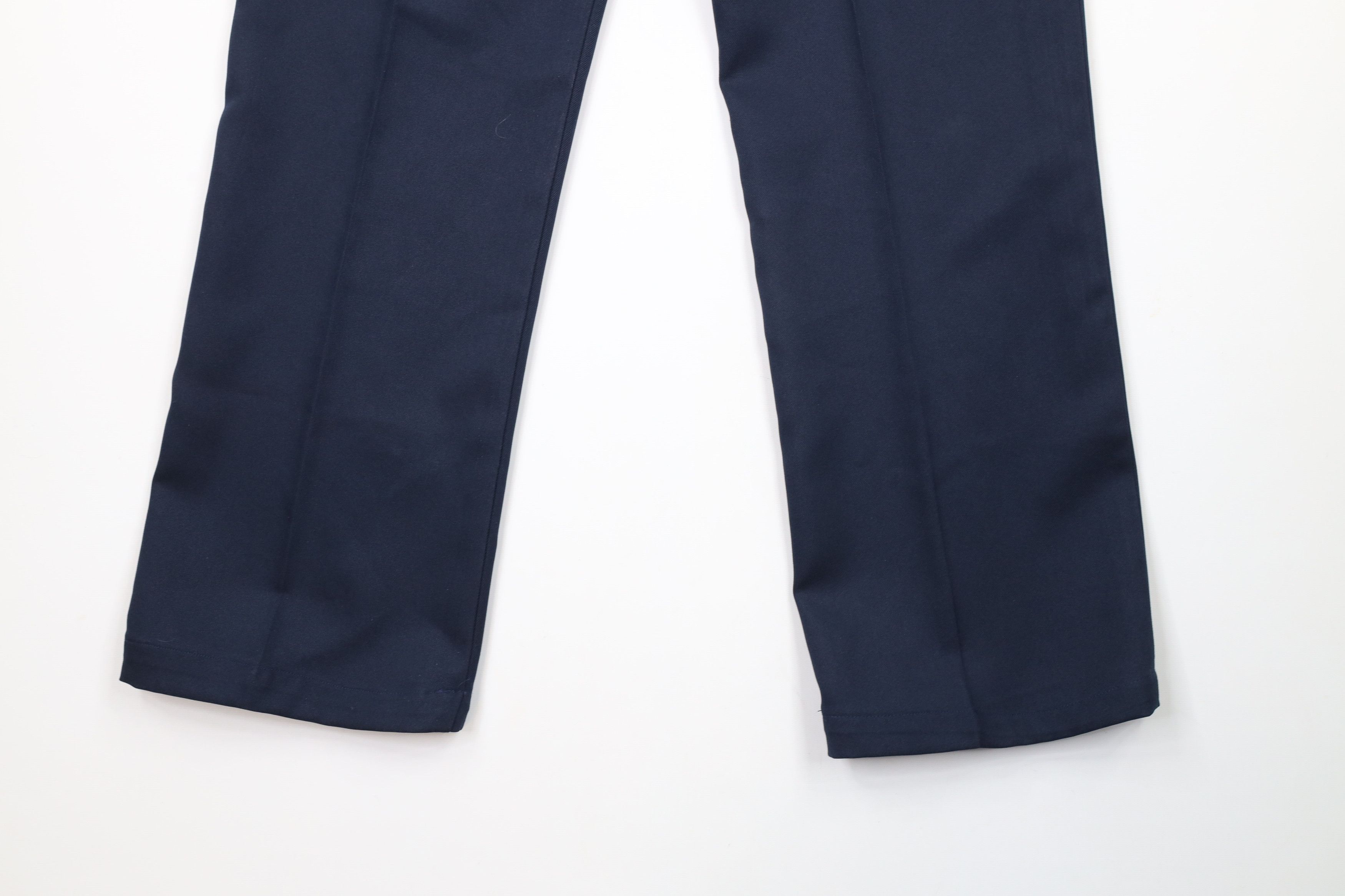 Vintage Vintage 90s Streetwear Knit Flared Wide Leg Chino Pants Navy Size US 32 / EU 48 - 11 Thumbnail