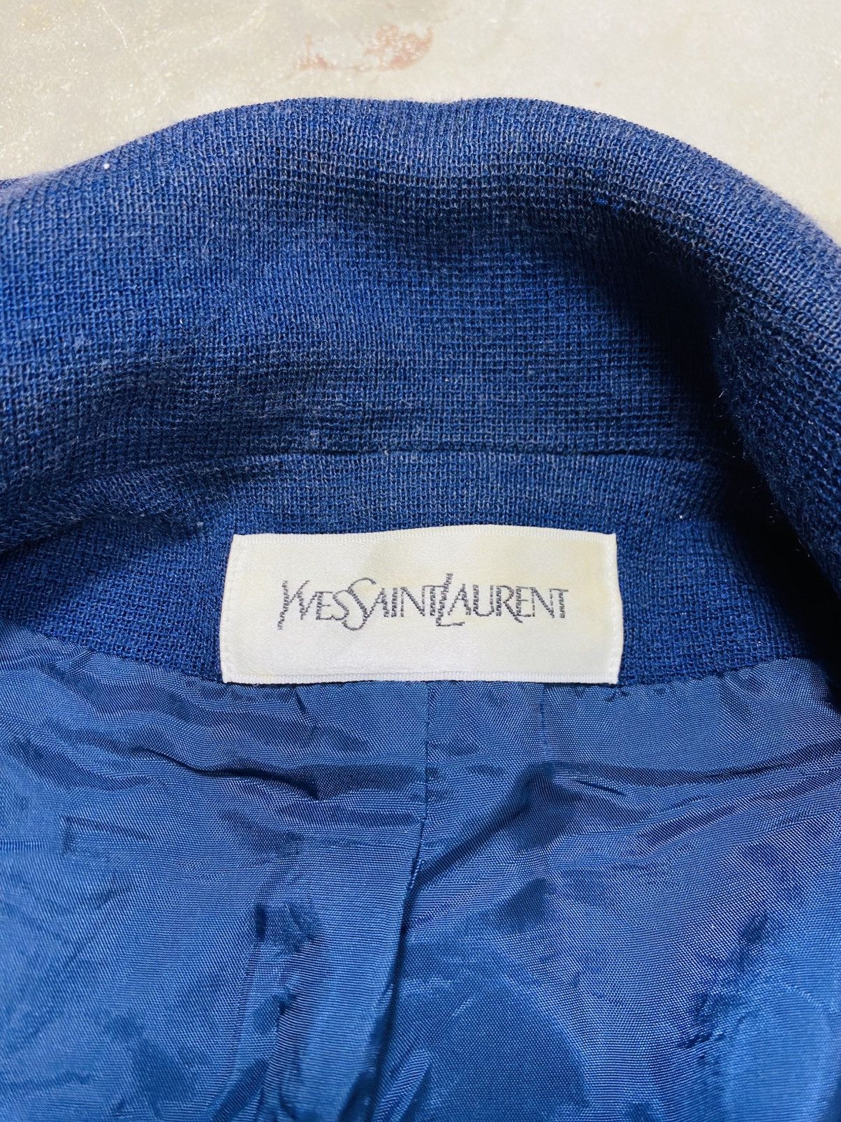 Yves Saint Laurent Rare Vintage Yves Saint Lauren Women Blazer Size S / US 4 / IT 40 - 8 Thumbnail