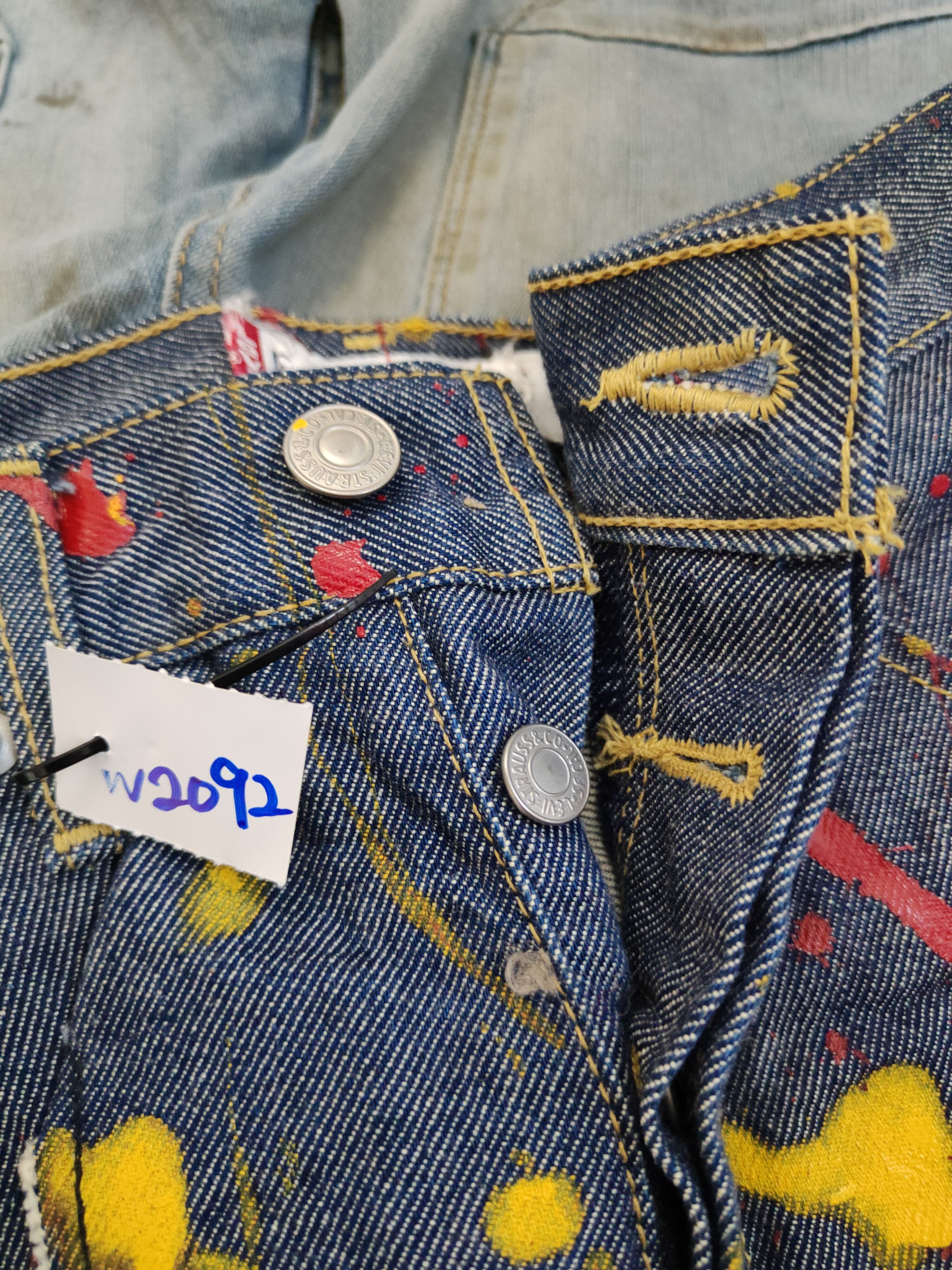 Levi's Levi's Engineered painted Comisen Ripped denim Jeans #W2092 Size US 30 / EU 46 - 19 Thumbnail