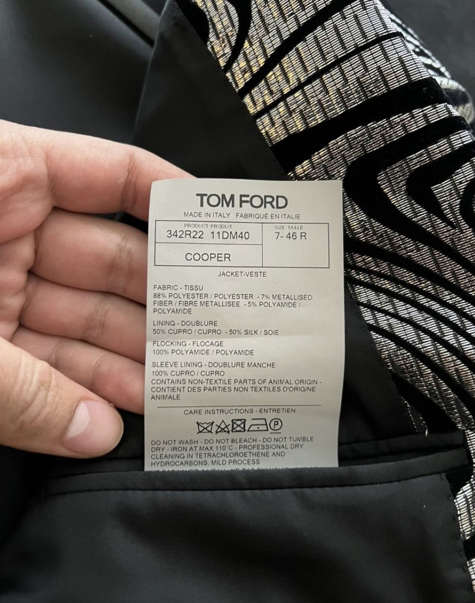 Tom Ford Tom Ford silver lurex blazer Size 46R - 2 Thumbnail
