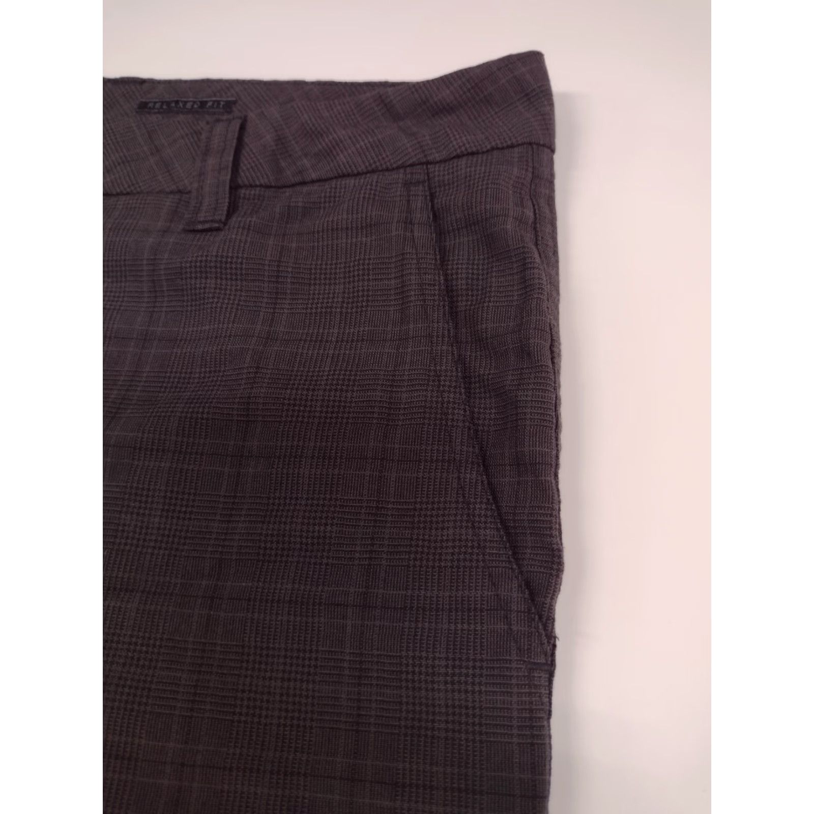 O'Neill O'Neill Chino Shorts Mens 34 Black/Grey Plaid 11" Flat Front Relaxed Fit #2670 Size US 34 / EU 50 - 5 Thumbnail