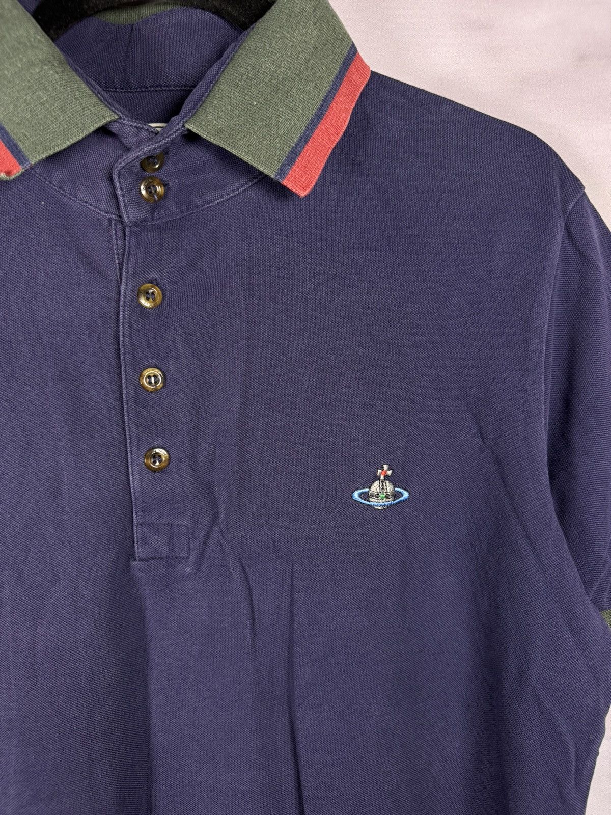 Designer × Vintage × Vivienne Westwood Vintage Vivienne Westwood 2 Krall Blue Polo Shirt Oldmoney Size US L / EU 52-54 / 3 - 5 Thumbnail