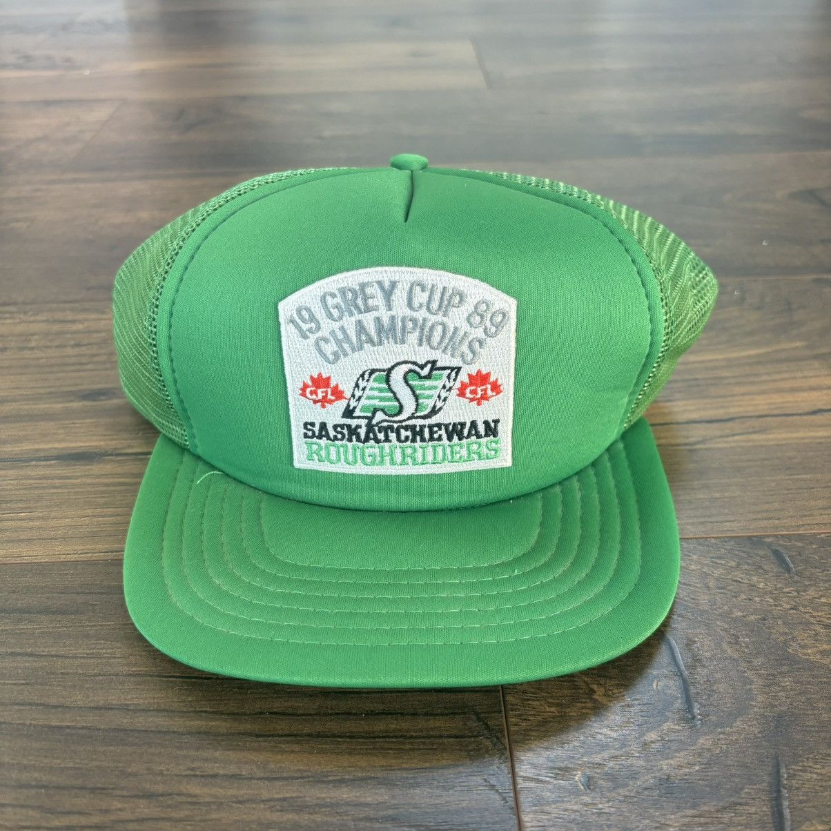 NFL × Vintage Vintage 1989 Saskatchewan Roughriders trucker Size ONE SIZE - 1 Thumbnail