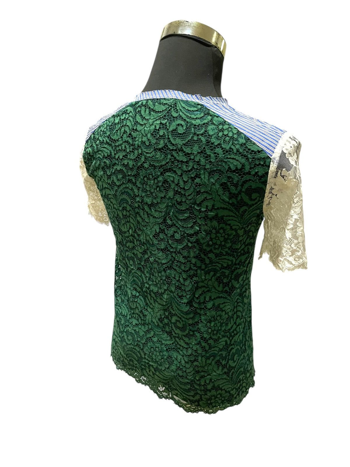 Designer Sandro Lace Emerald Shirts Size S / US 4 / IT 40 - 11 Thumbnail