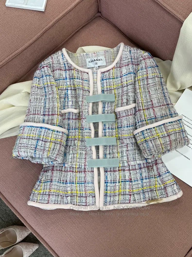 Chanel Chanel Data centre colour braided Velcro jacket Size XS / US 0-2 / IT 36-38 - 1 Thumbnail