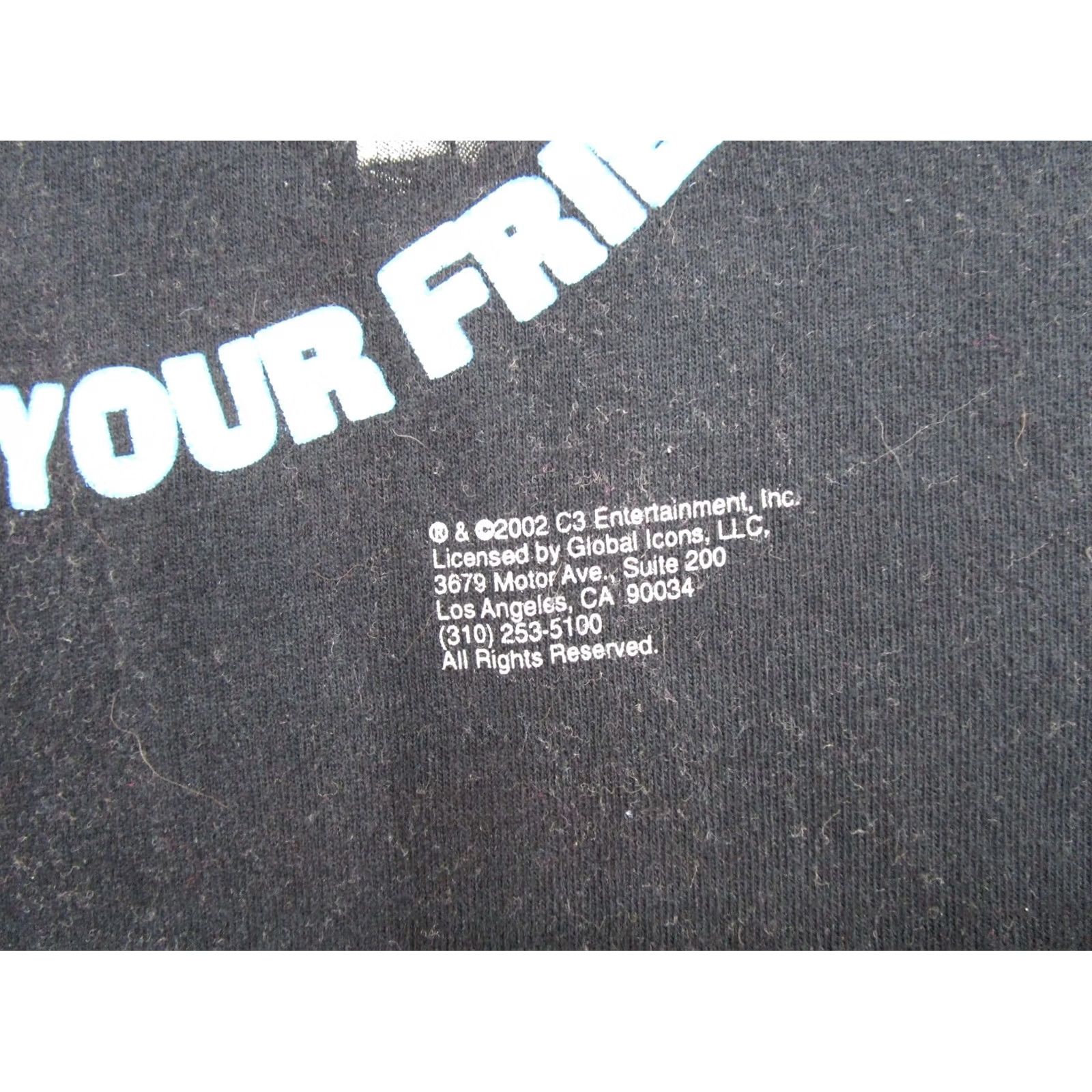 Fruit Of The Loom VINTAGE The Three Stooges Graphic Tee Shirt XXL? XL? No, XL? Original says XL. Ebony Black Cotton T-Shirt with Readable Graphic NOT.. Size US XL / EU 56 / 4 - 3 Thumbnail