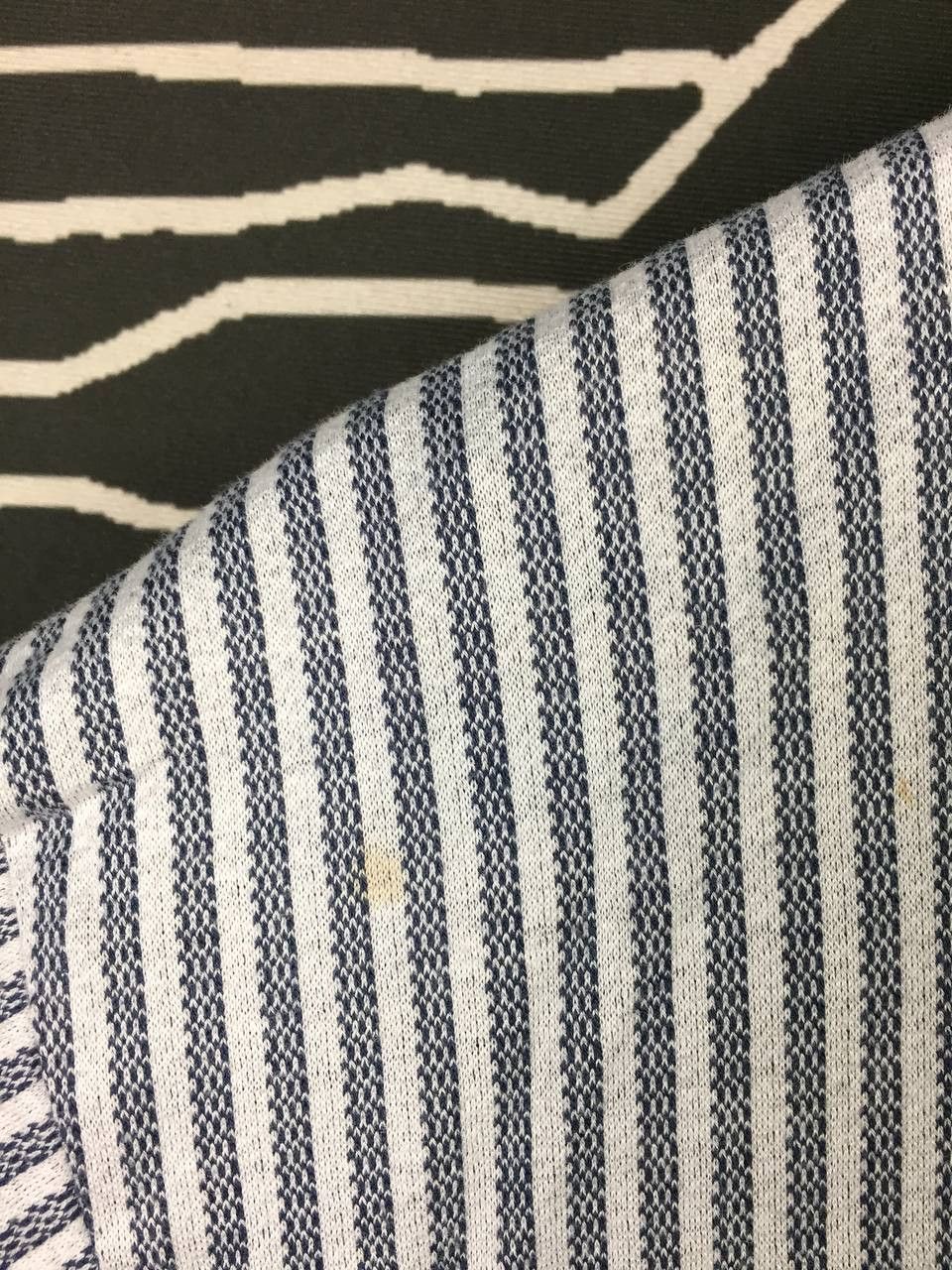 Lanvin Vtg Lanvin Classique Striped Quarter-Zip Polo Shirt Size US M / EU 48-50 / 2 - 6 Thumbnail
