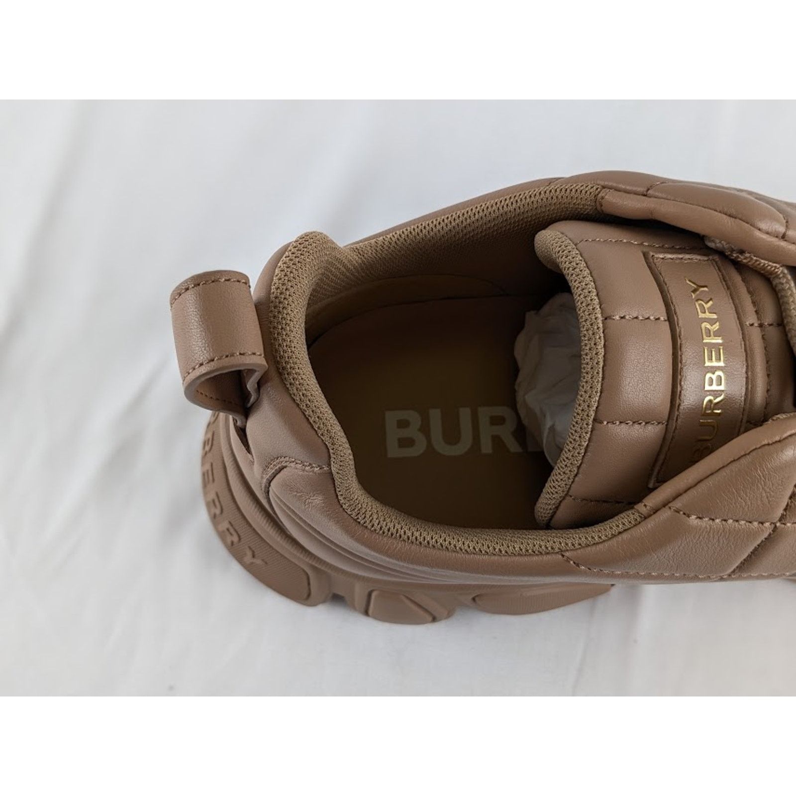 Burberry o1rshd1 Low Top Sneaker on Rubber Sole in Dark Biscuit Size US 10 / EU 43 - 6 Thumbnail