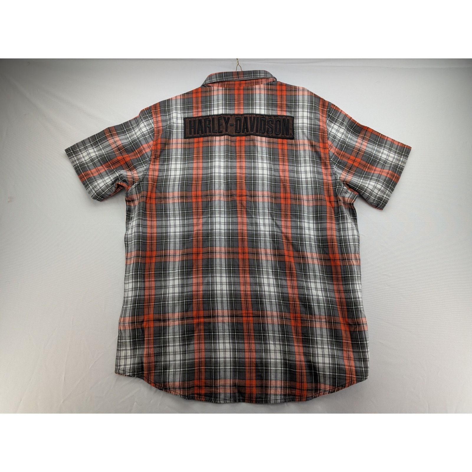Harley Davidson NWT Harley Davidson Men's Block Font Yarn Dyed Plaid Shirt Size US L / EU 52-54 / 3 - 5 Thumbnail
