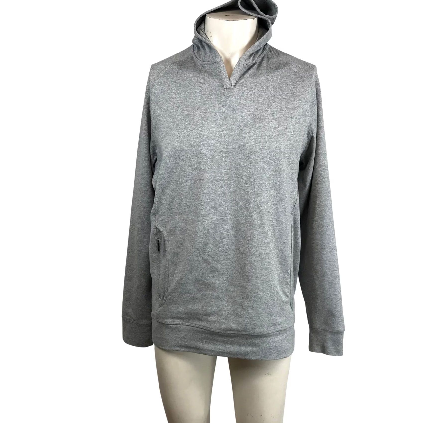 Vintage Public Rec Hoodie Mens Gray Better Than Down Pullover Size M Zipper Pocket Hooded Pullover Size US M / EU 48-50 / 2 - 2 Thumbnail