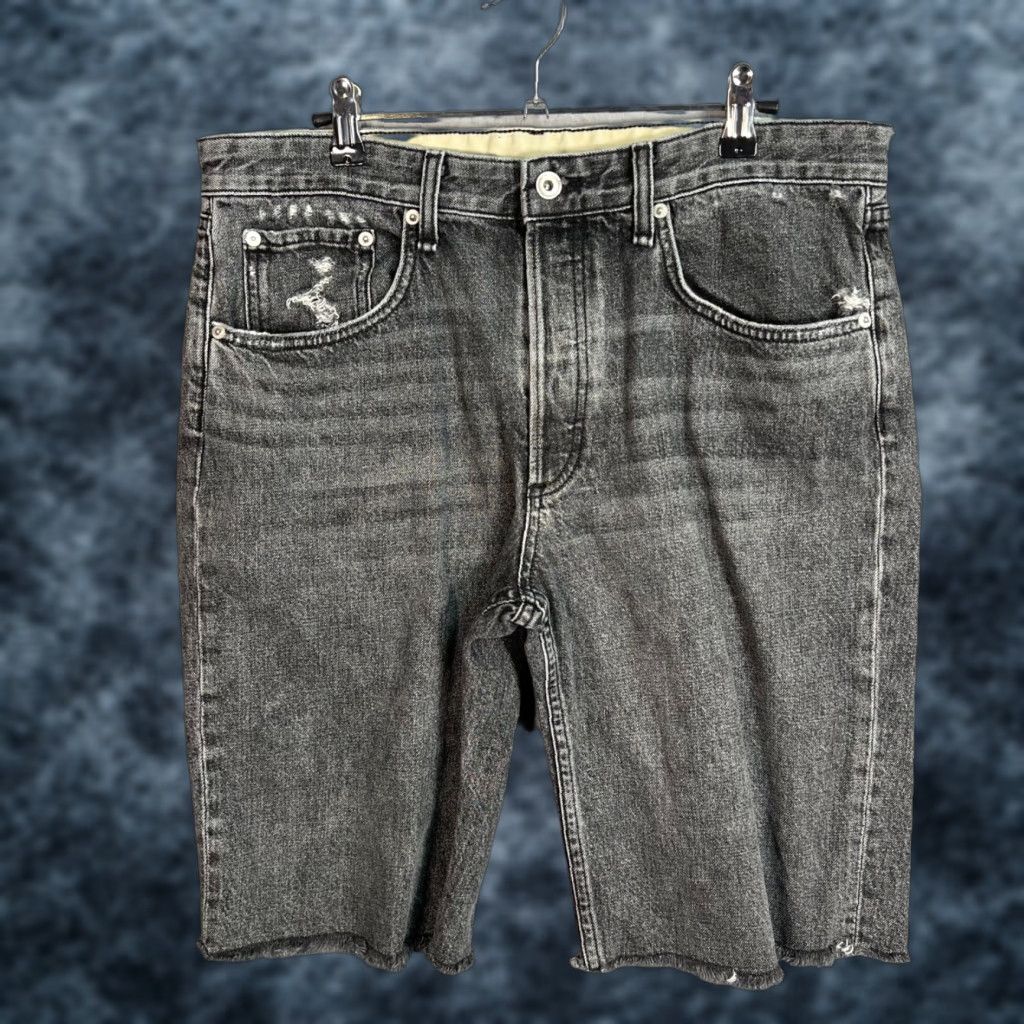 Rag & Bone Rag & Bone Shorts Womens Size 30 Black Denim Mid-Rise Walking Cutoff Hem Size 30" / US 8 / IT 44 - 1 Thumbnail