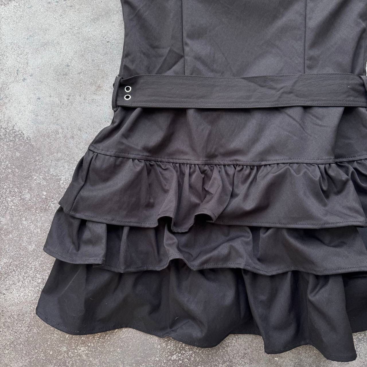 If Six Was Nine Y2K Avant Garde Goth Emo Strap Belt Mini Dress Size M / US 6-8 / IT 42-44 - 14 Thumbnail