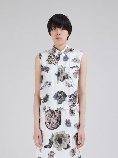 Marni oc11z0525 Floral Print Shirt in White Size M / US 6-8 / IT 42-44 - 1 Preview