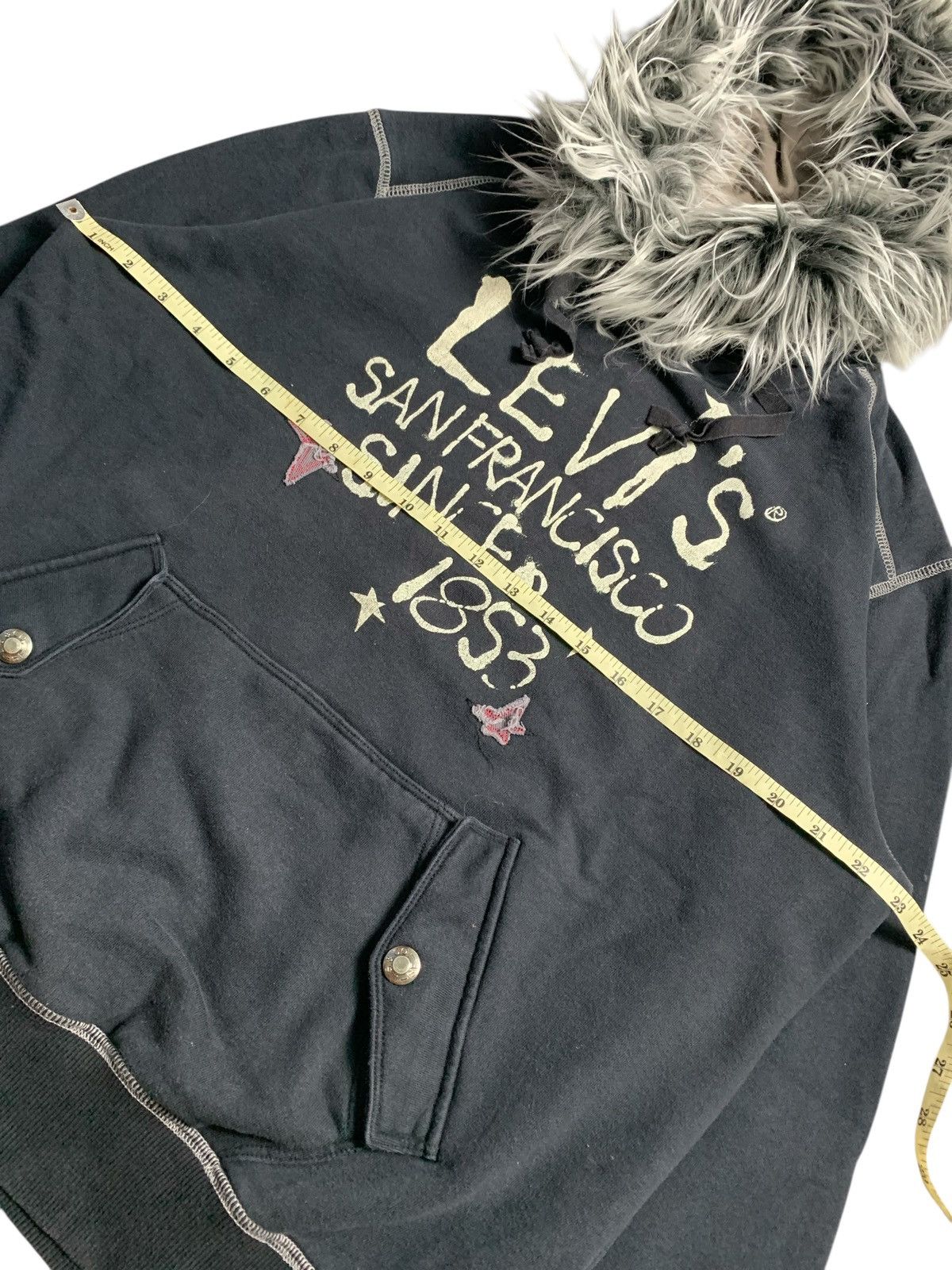 Levi's ARCHIVE VINTAGE LEVI’S OUTER SEAM FUR HOODIE JAPAN STYLE Size US L / EU 52-54 / 3 - 4 Thumbnail