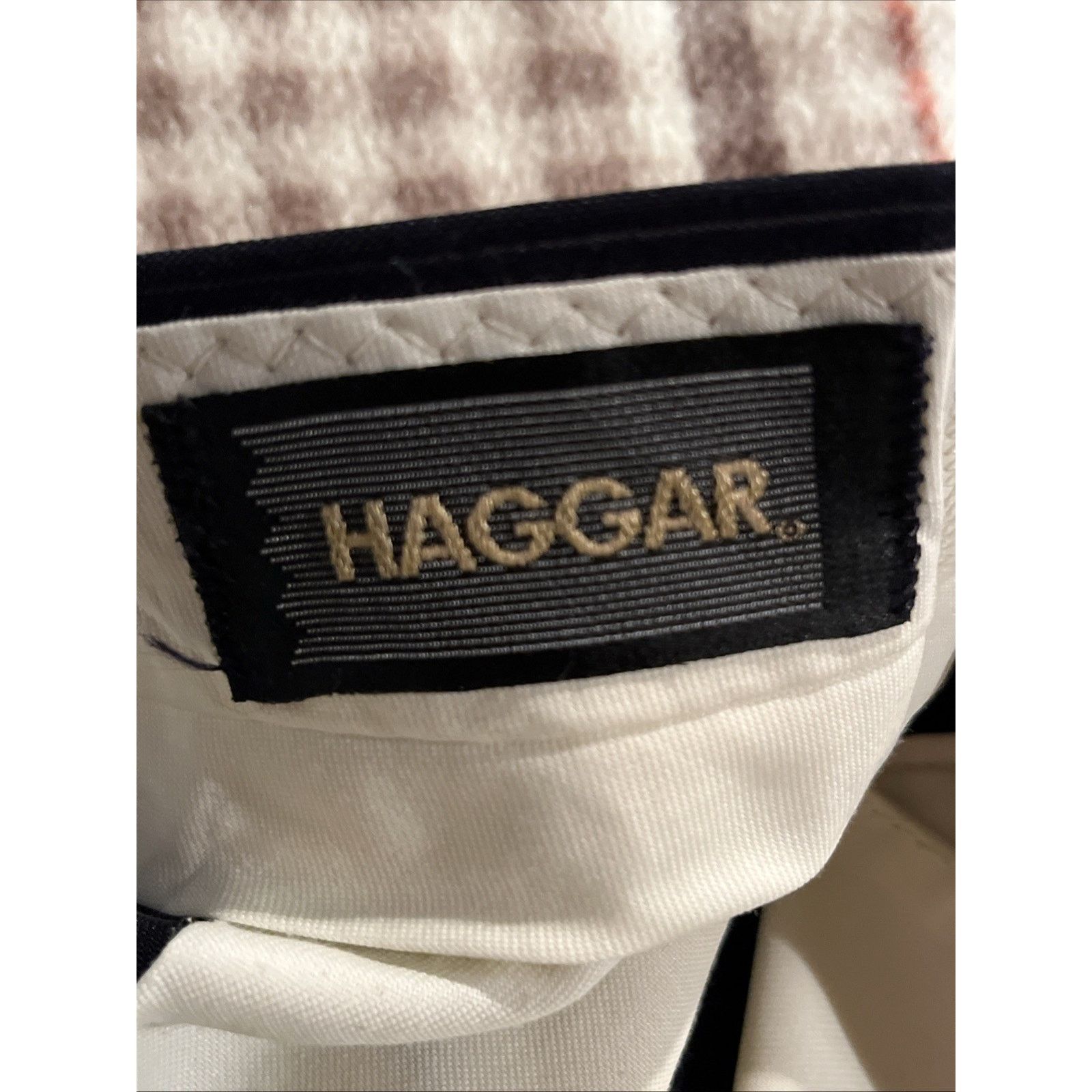 Haggar Haggar Vintage Pants Men 36x29 Navy Blue Stripe Dacron Rayon Size US 36 / EU 52 - 9 Thumbnail