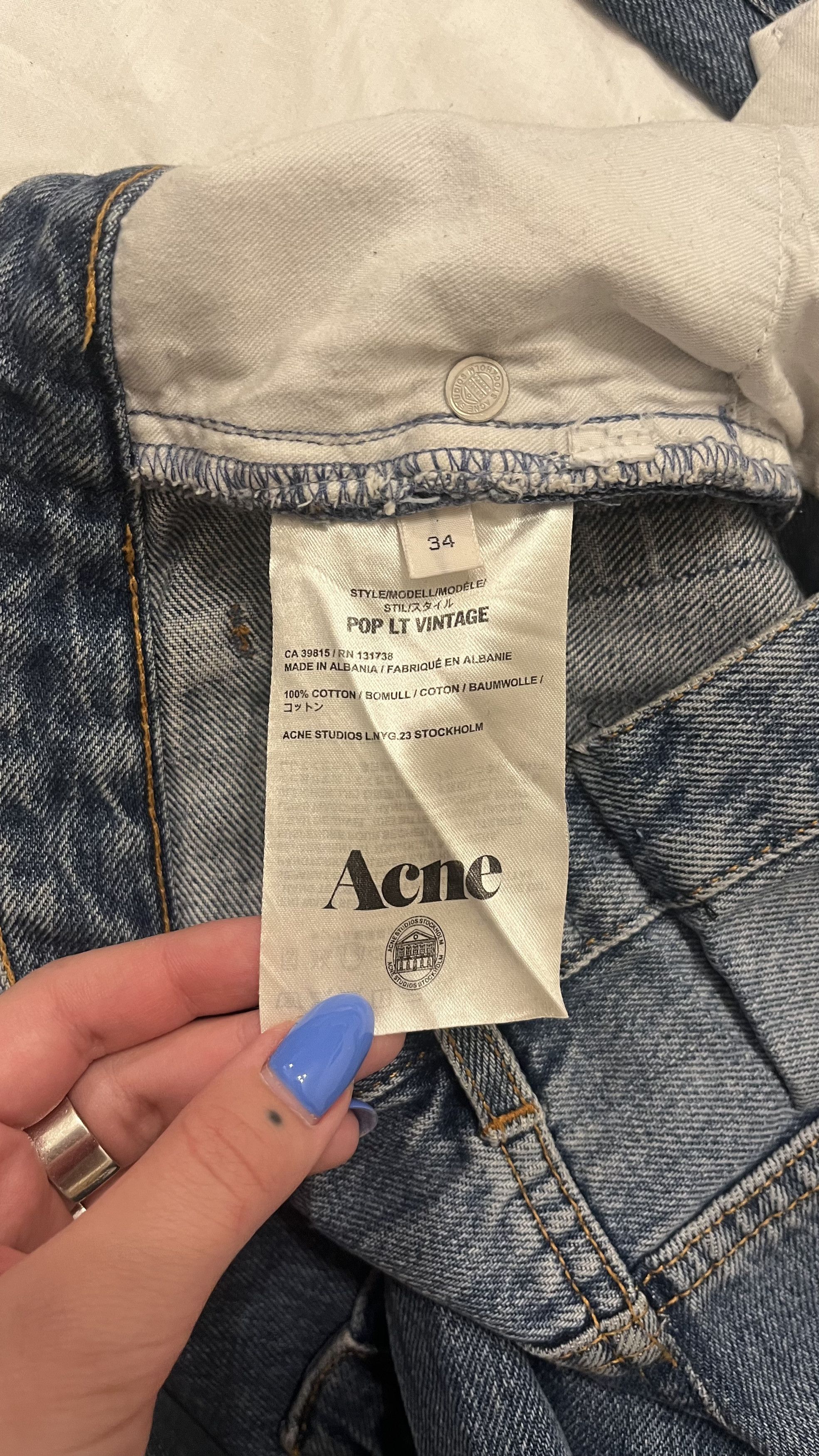 Acne Studios Acne Studious Pop LT Vintage Jeans Size 34" / US 12 / IT 48 - 4 Thumbnail
