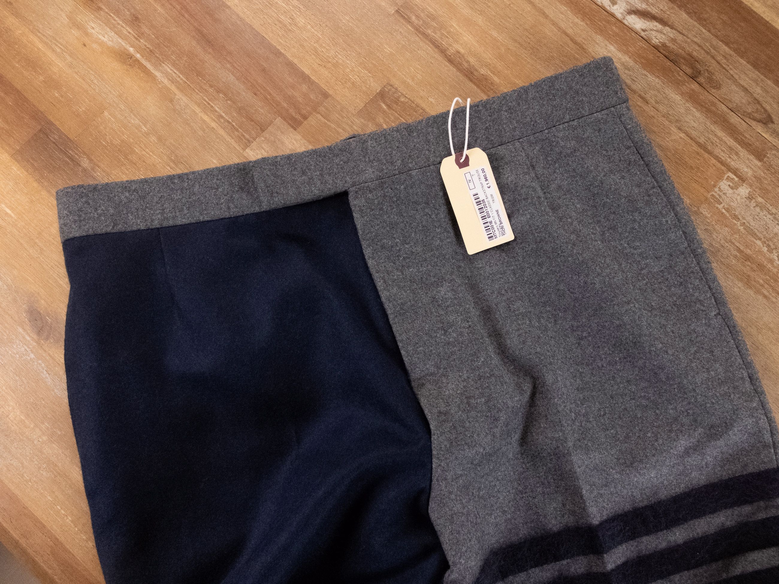 Thom Browne THOM BROWNE blue navy flannel wool pants trousers 4 XL Size US 36 / EU 52 - 6 Thumbnail