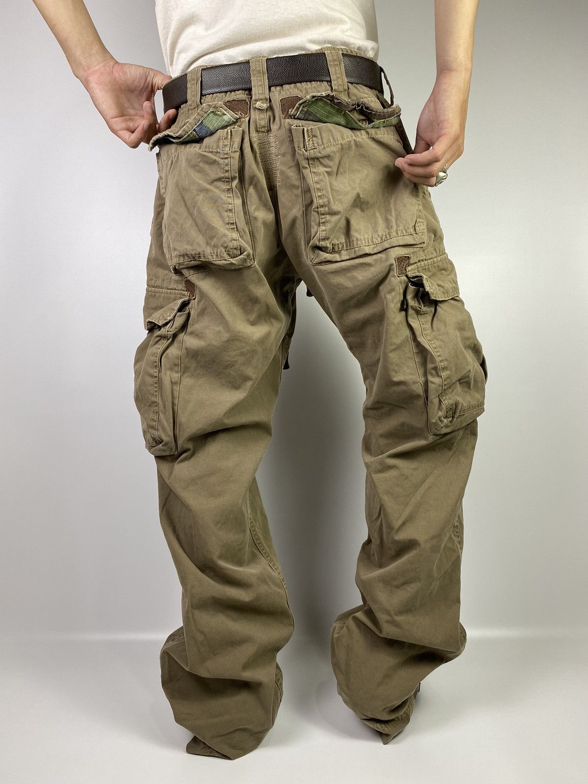 Alpha Industries × Vintage Alpha industries cargo adjustable patchwork pant Size US 33 - 23 Thumbnail