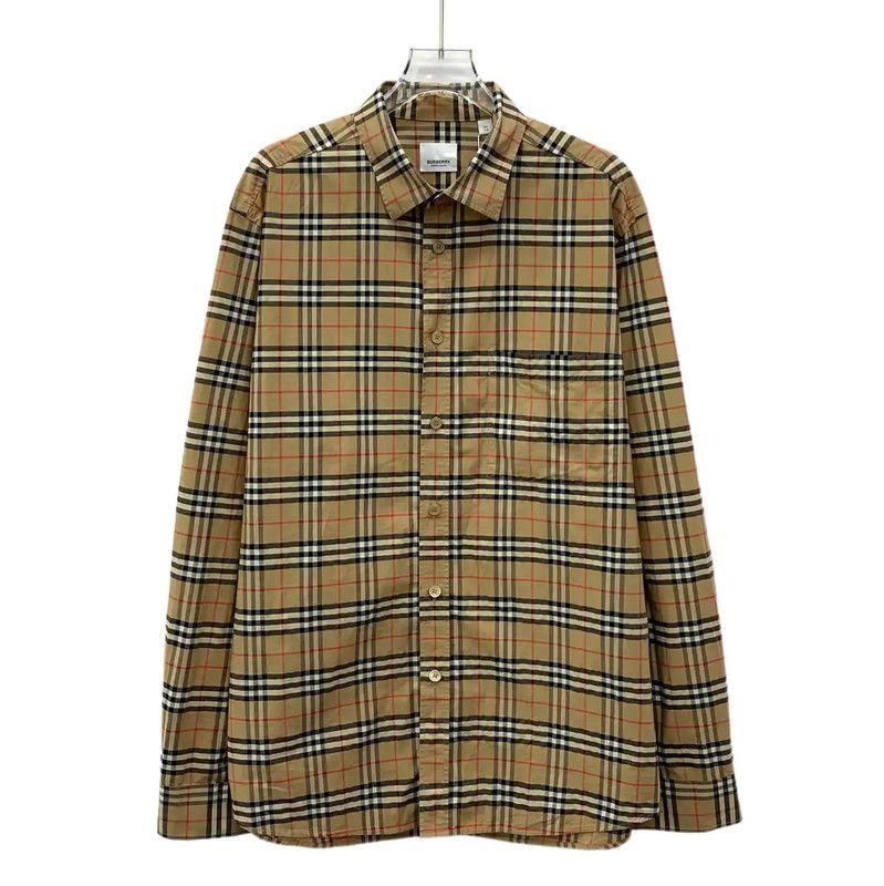 Burberry Burberry Brown Checkered Cotton Women's Shirt Size XL / US 12-14 / IT 48-50 - 1 Thumbnail
