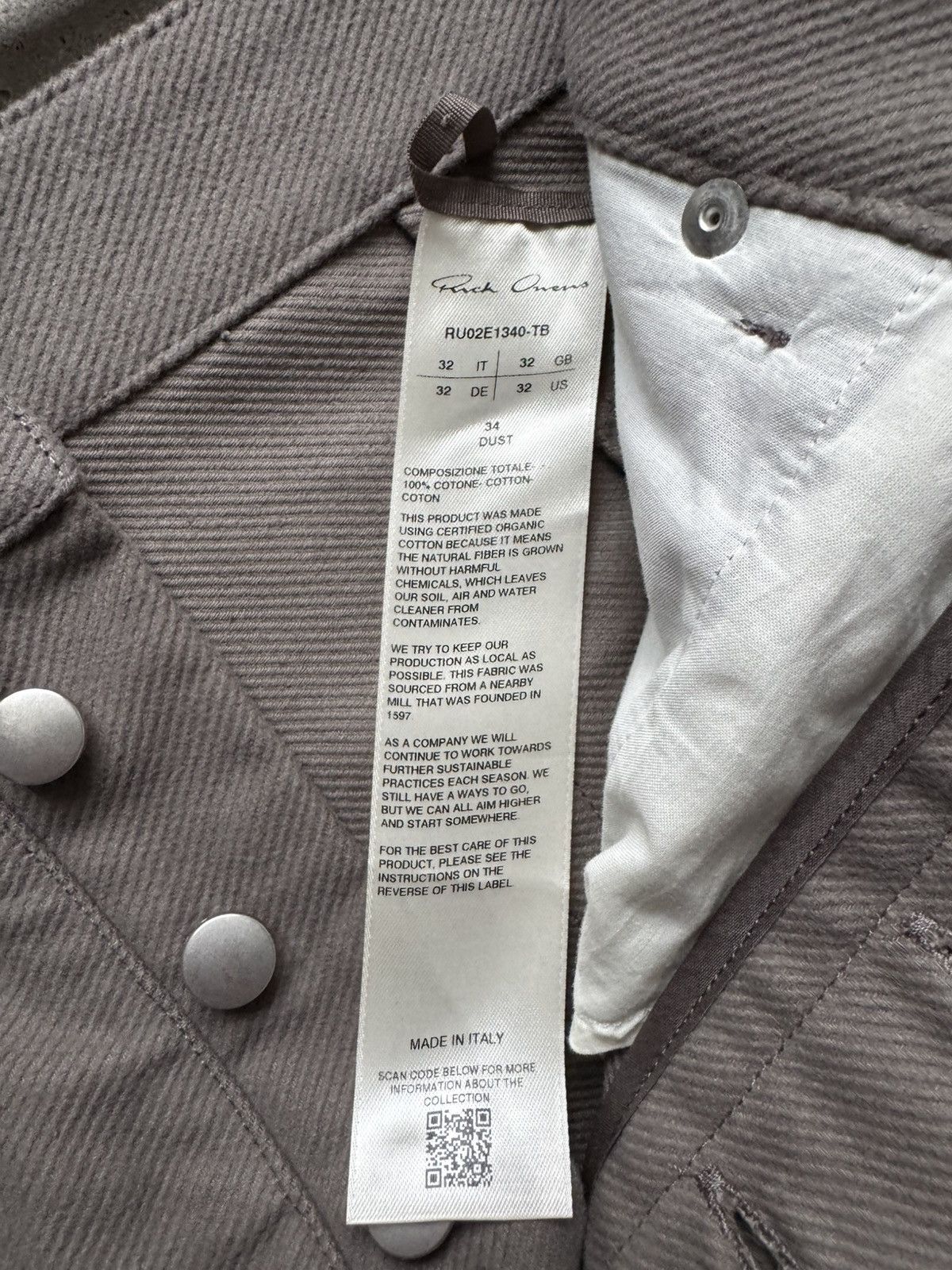 Rick Owens FW25 RICK OWENS DOUBLE CARGO PANTS Size US 32 / EU 48 - 8 Thumbnail